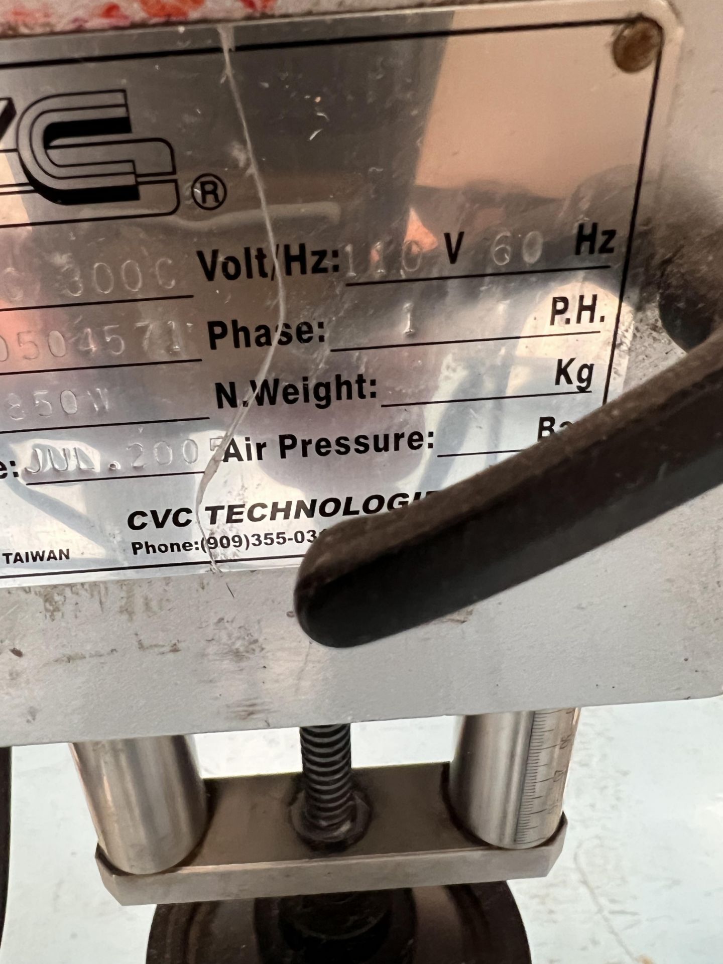 CVC ROLL-FED PRESSURE SENSITIVE LABELER, MODEL CVC300C, S/N 0504571, MARKEM-IMAJE SMARTDATE X40 DATE - Image 14 of 15