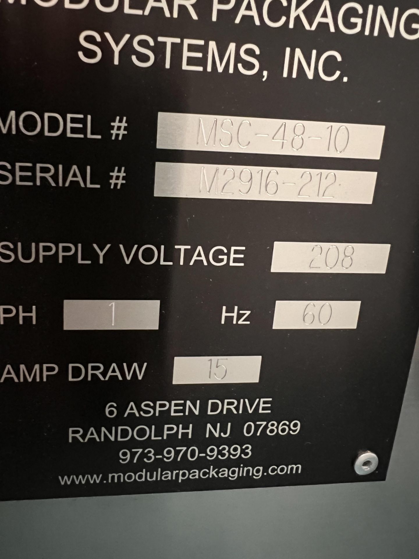 MODULAR SLAT FILLER, MODEL MSC 48-10, S/N M2916-212, KOYO DIRECT 205 LOGIC PLC CONTROLLER, 208 V, - Image 7 of 25