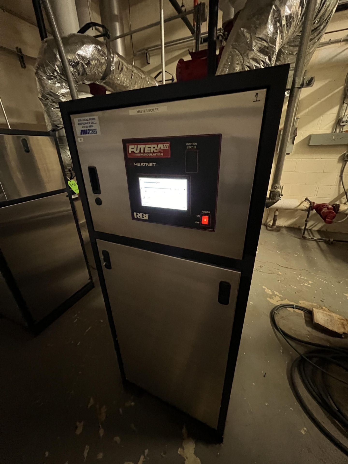 RBI FUTERA 3 NATURAL GAS BOILER, MODEL MB1000, S/N 122087110, 160 PSI, PREVIOUSLY OPERATING IN - Image 2 of 9