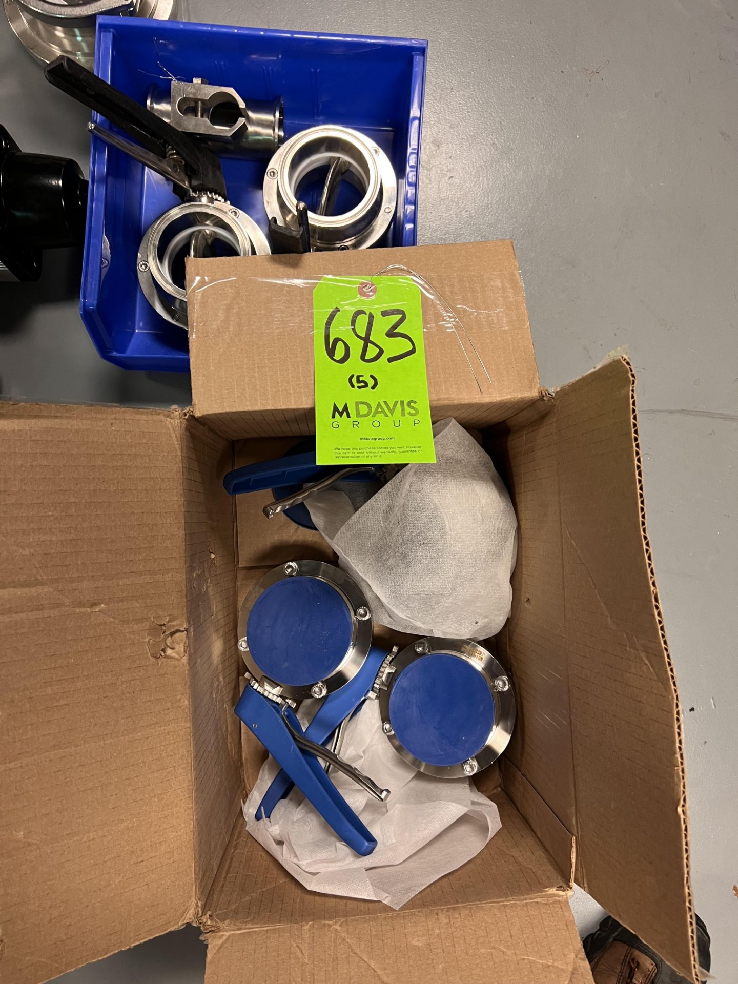 NEW AND USED SANITARY BUTTERFLY VALVES