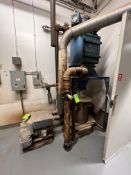 DONALDSON TORIT CYLINDRICAL STYLE DUST COLLECTOR WITH AMETEK VACUUM PUMP