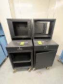 (4) ENCLOSED PORTABLE COMPUTER CABINETS