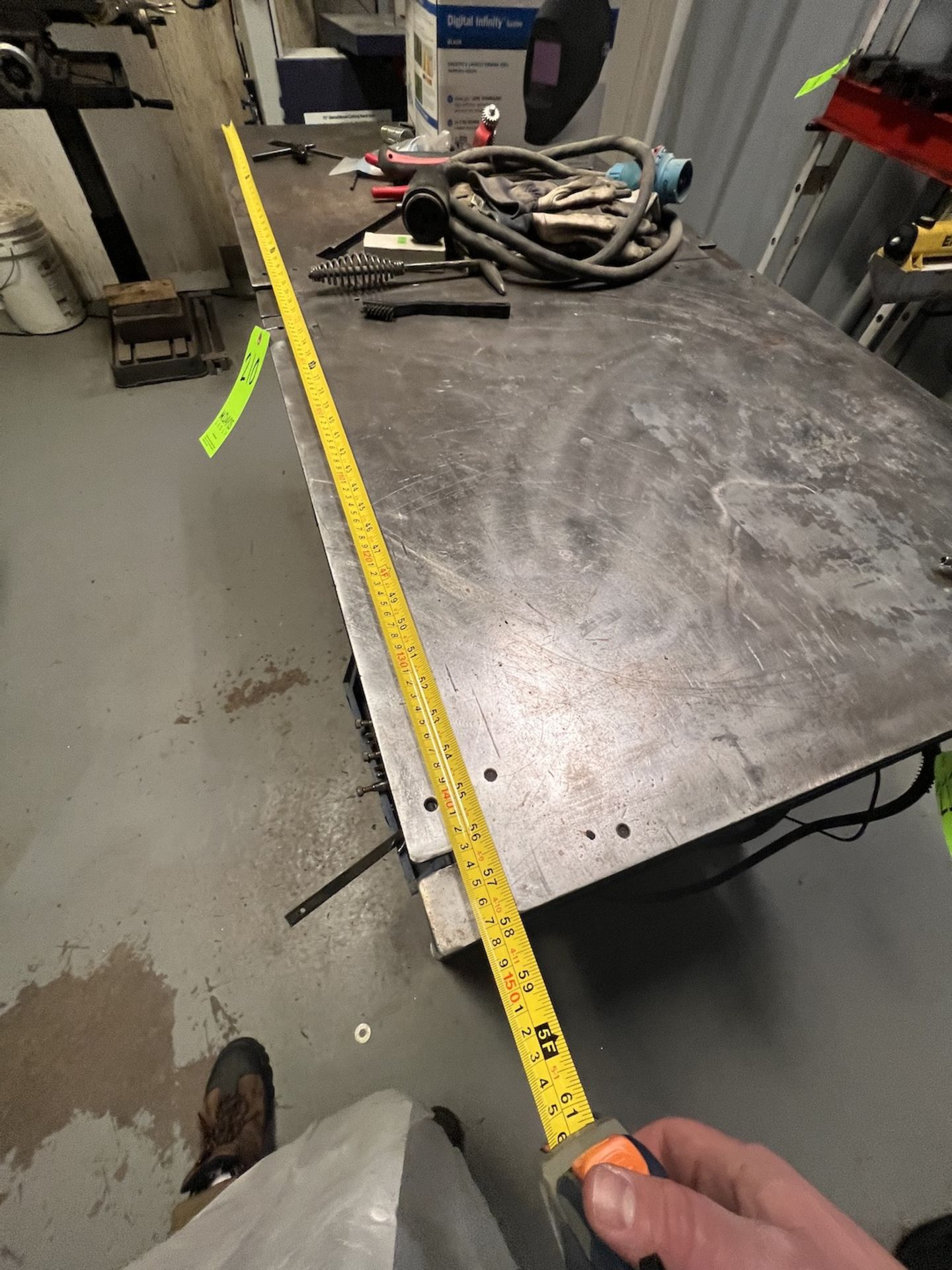 WELDING TABLE, APPROX. DIMS: 58 IN. L X 29 IN. W X 35 IN. H - Image 4 of 7