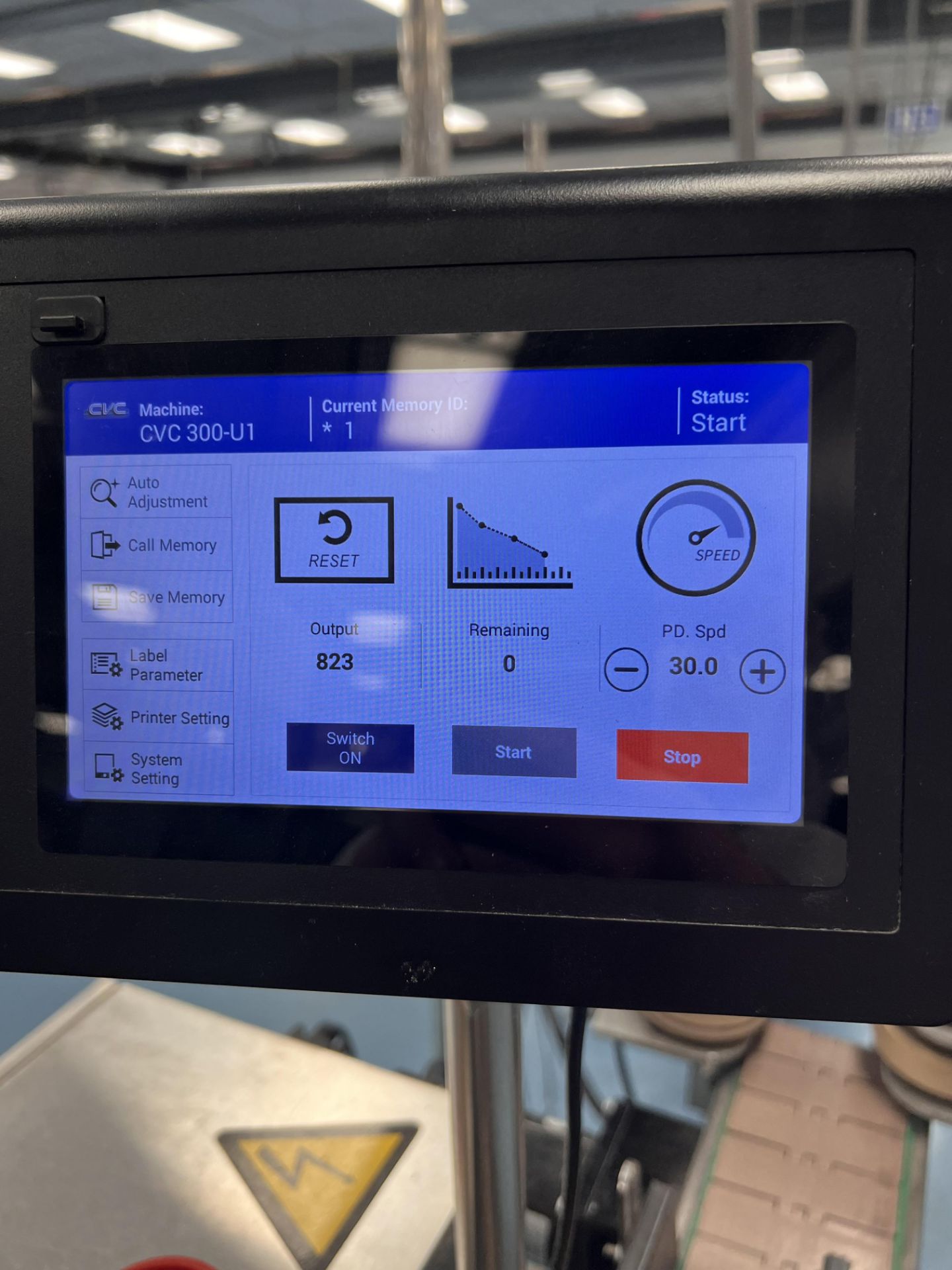 CVC ROLL-FED PRESSURE SENSITIVE LABELER, MODEL CVC300C, S/N 0504571, MARKEM-IMAJE SMARTDATE X40 DATE - Image 7 of 15