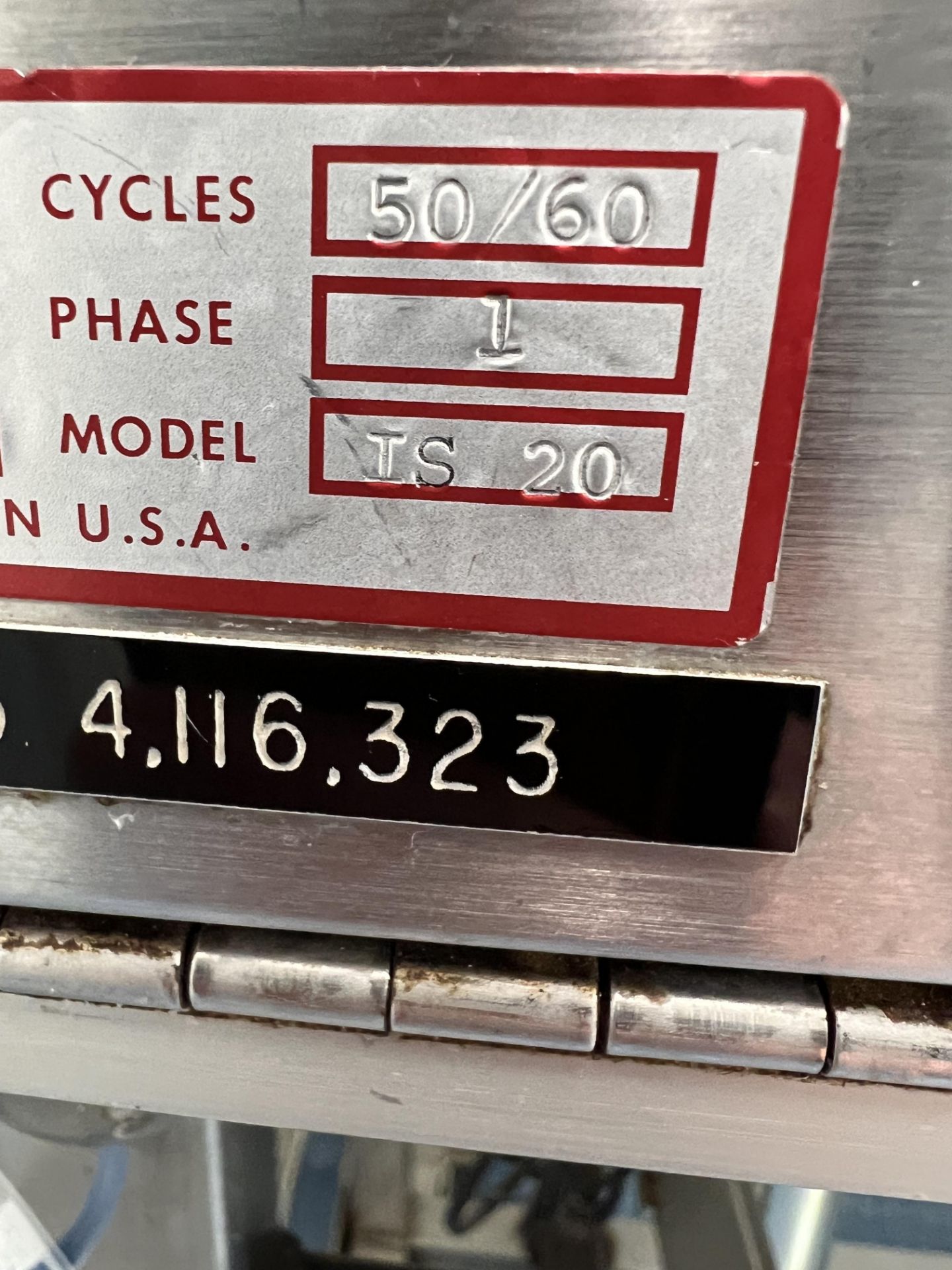 PRO-QUIP TABLET ROLLER / INSPECTION TABLE, MODEL TS-20, S/N 83-253, 115V, 1 PHASE - Image 8 of 8