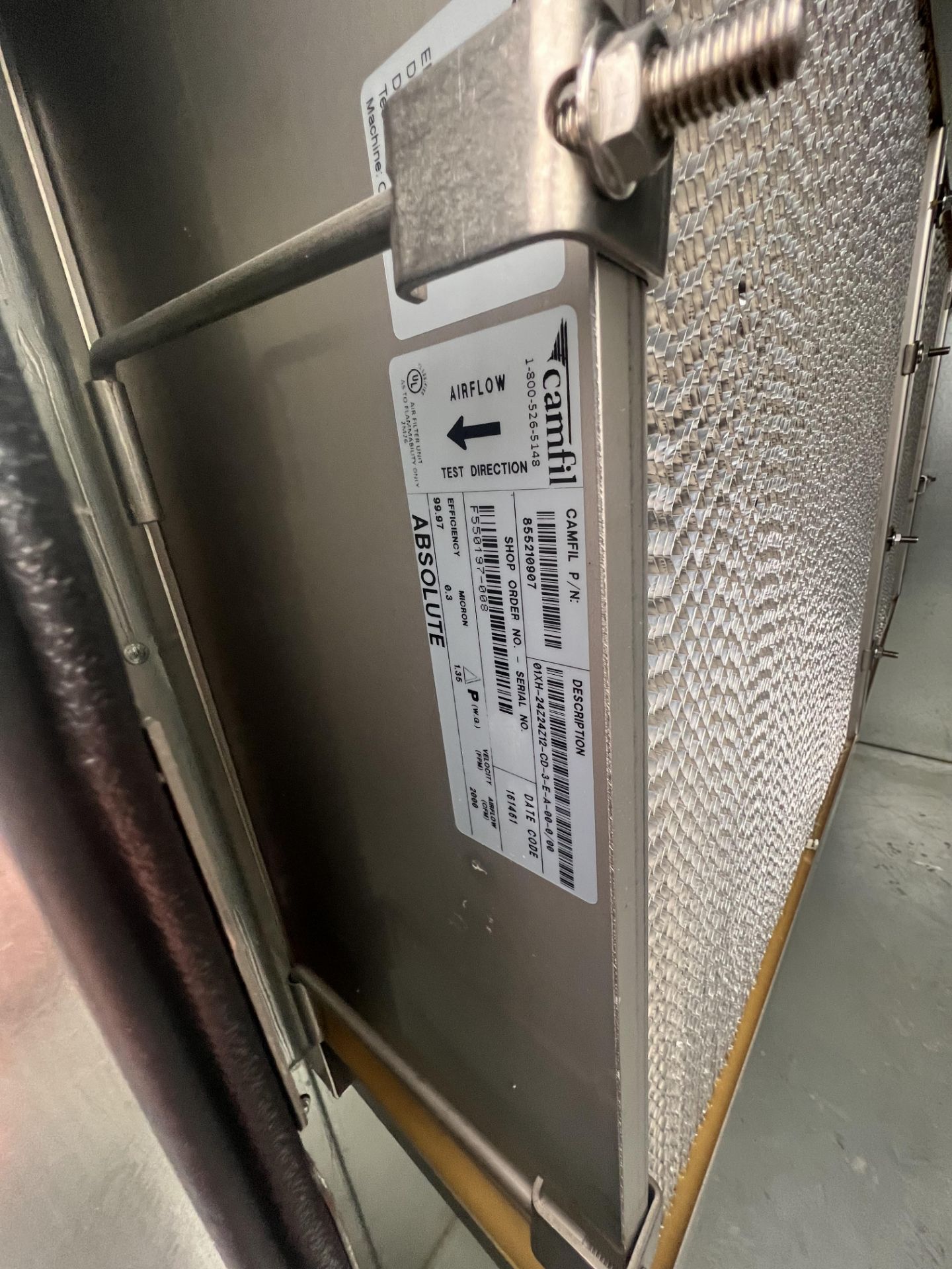 CLIMATE BY DESIGN AIR HANDLING UNIT, MODEL AHU-2E, S/N024632-001-001, 460 V, PREVIOUSLY OPERATING IN - Image 8 of 20