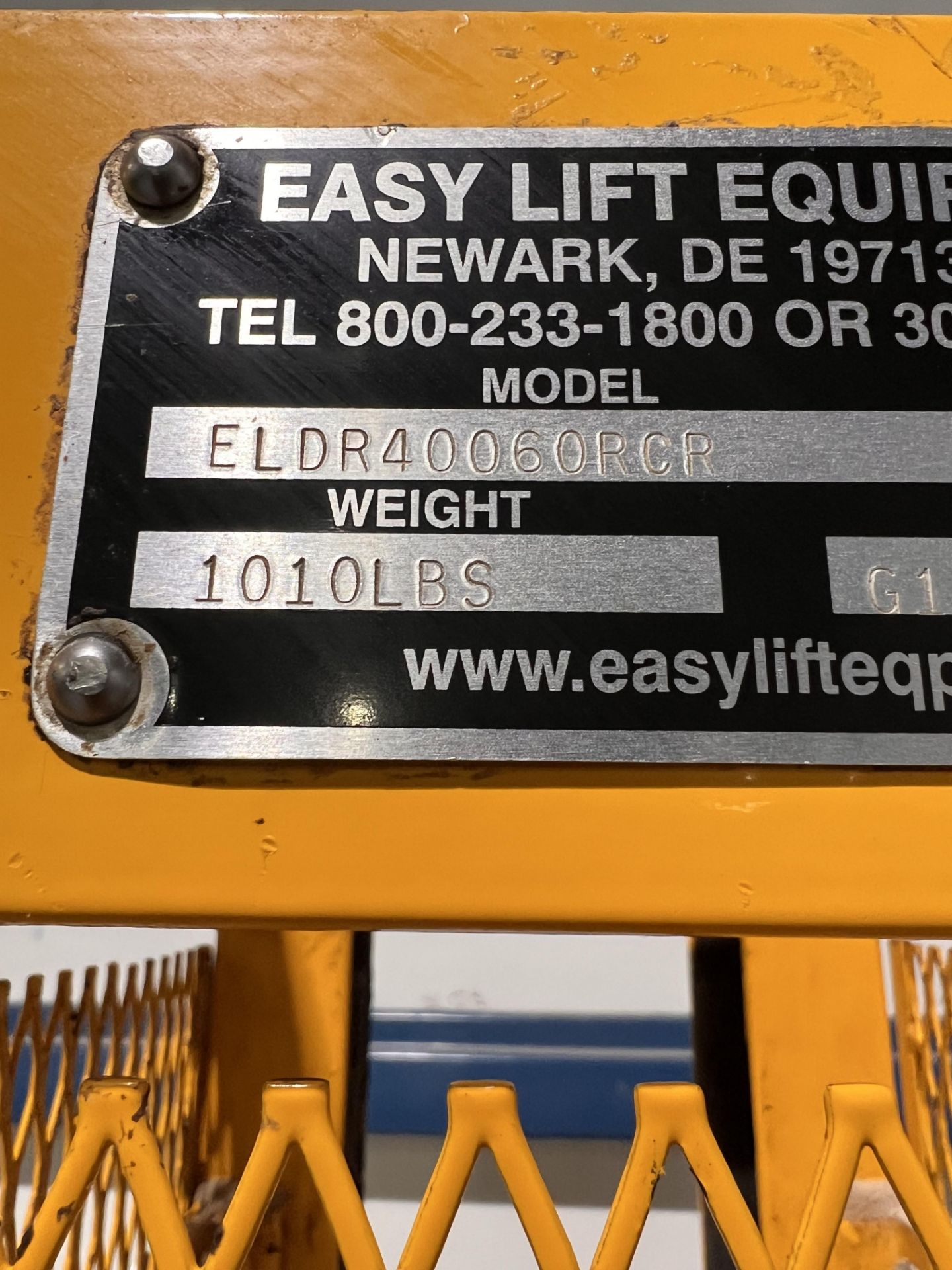 EASY LIFT EQUIPMENT PORTABLE DRUM HANDLER, MODEL ELDR40060RCR, S/N G17050, 400 LB CAP - Image 8 of 9