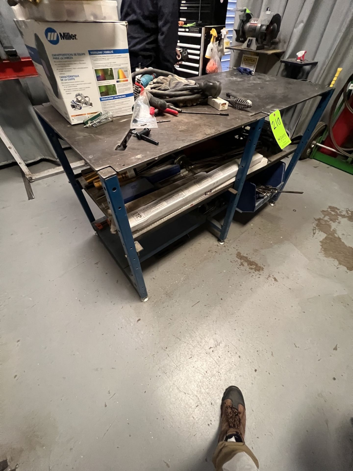 WELDING TABLE, APPROX. DIMS: 58 IN. L X 29 IN. W X 35 IN. H - Image 3 of 7