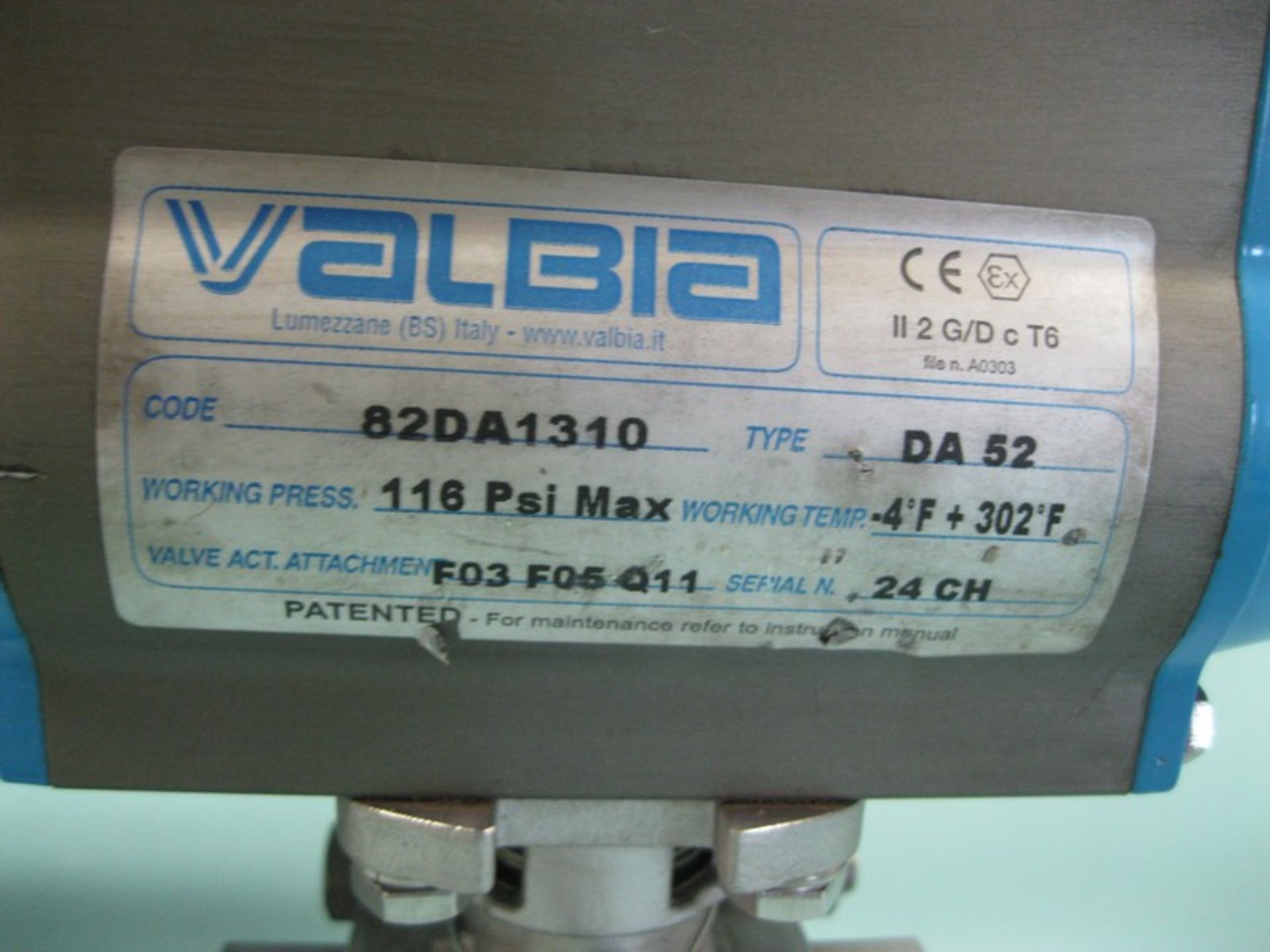 Lot (3) 1" NPT Bonomi SS Ball Valve Valbia DA 52 Actuator (NOTE: Packing and Palletizing Can Be - Image 7 of 7