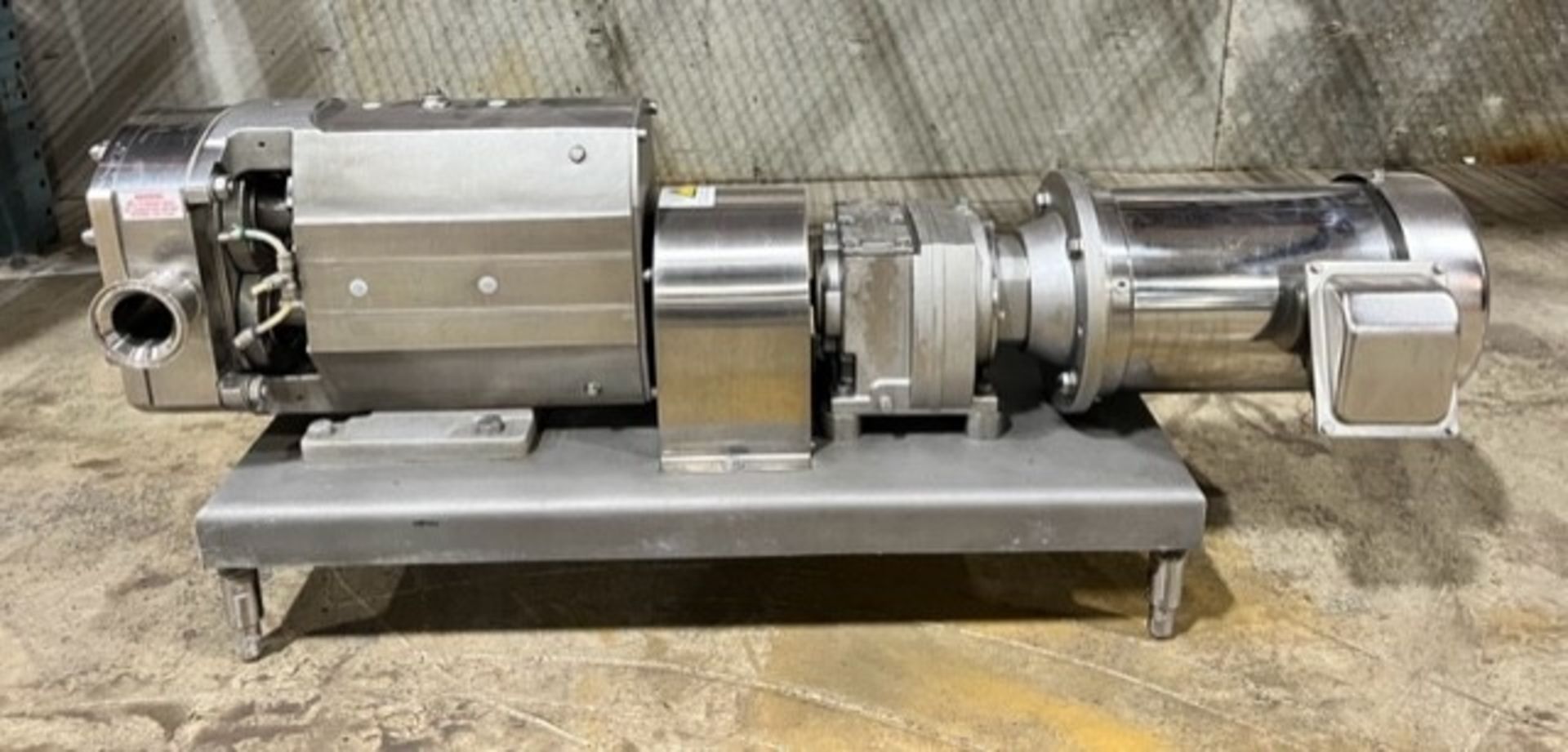 Alfa Laval 2.5 inch Positive Pump, Type SRU4/055/LS, S/N 167317 with S/S Rotors, Pump, Gear Box