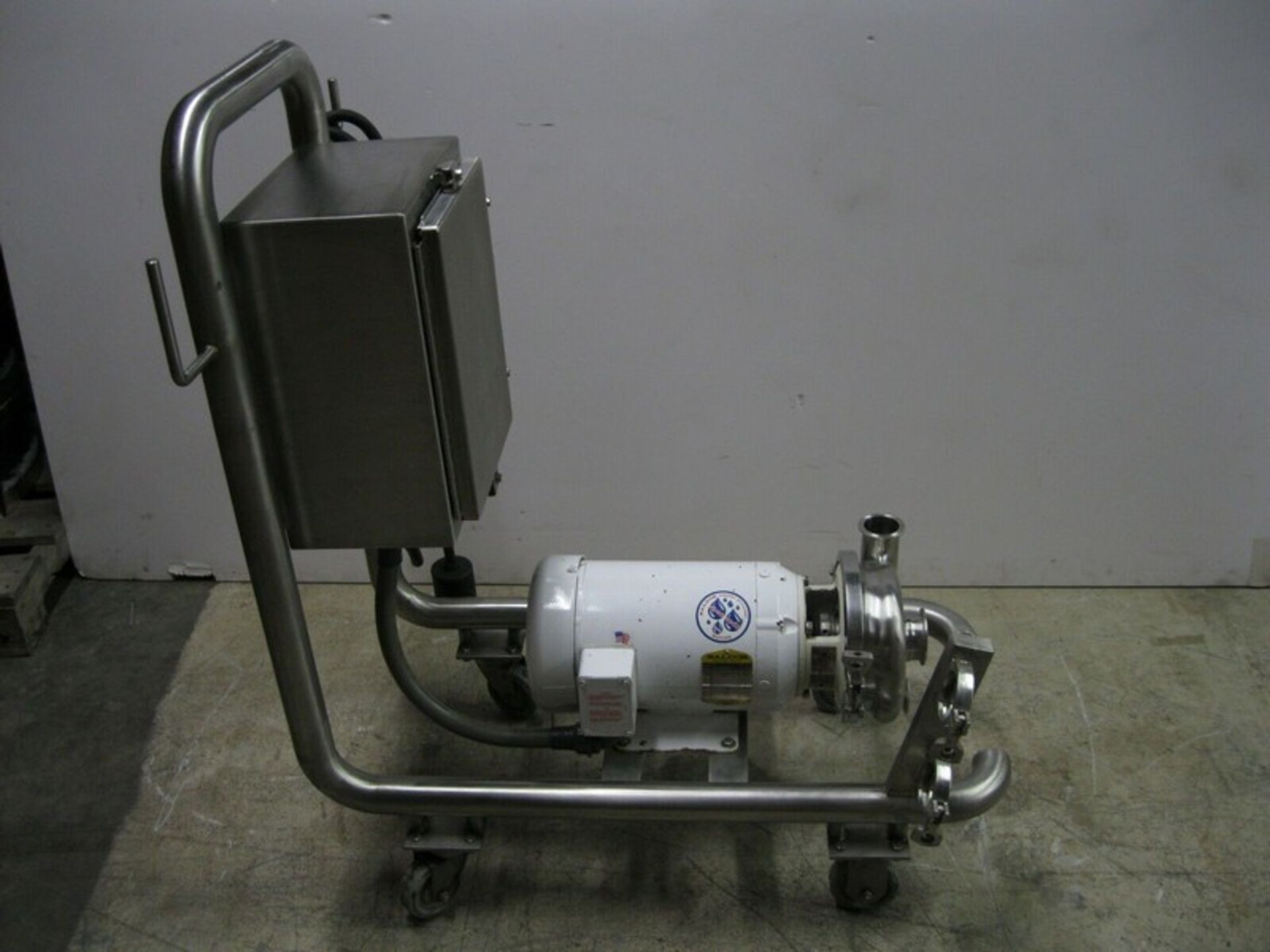 2-1/2" x 2" Superior Stainless SCS65 Centrifugal Pump 5 HP Motor (NOTE: Packing and Palletizing Can
