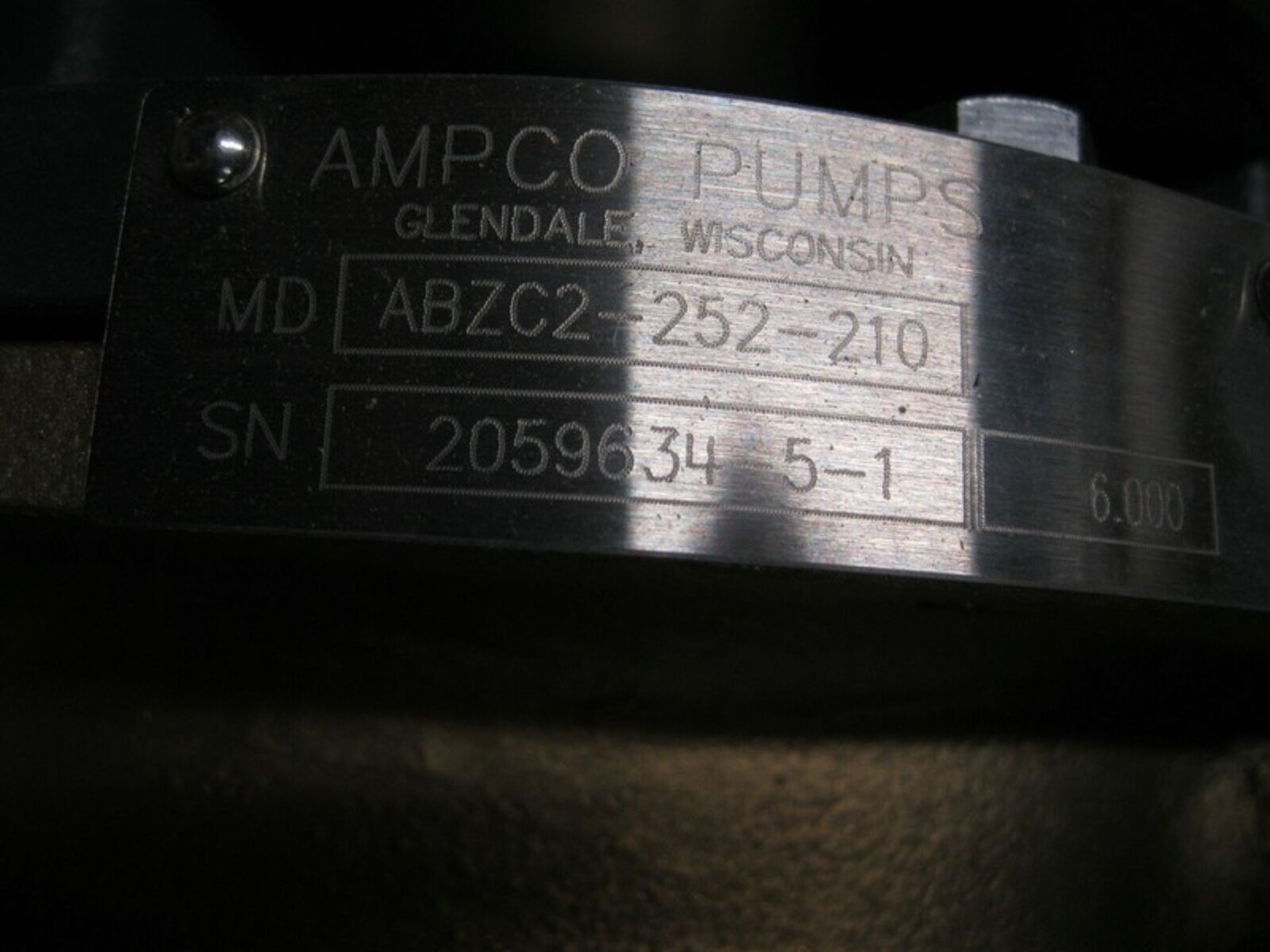 2-1/2" x 2" Ampco ZC2 Al. Bronze Centrifugal Pump 7.5 HP Motor NEW - Bild 5 aus 8