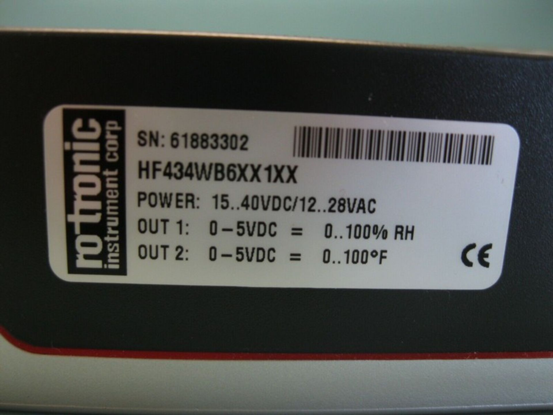 Rotronic HydroFlex5-Series HF434WB6XX1XX Digital Transmitter NEW - Image 5 of 5