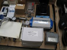 Pallet of Misc Gauges, Transmitters, Actuator, etc NOTE: Packing and Palletizing Can Be Provided By