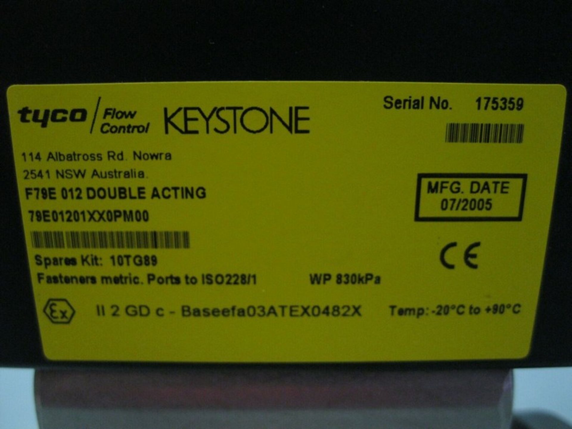 2" Flanged F130 Keystone Tyco Actuated SS 3-Way Ball Valve NEW (NOTE: Packing and Palletizing Can - Image 5 of 6