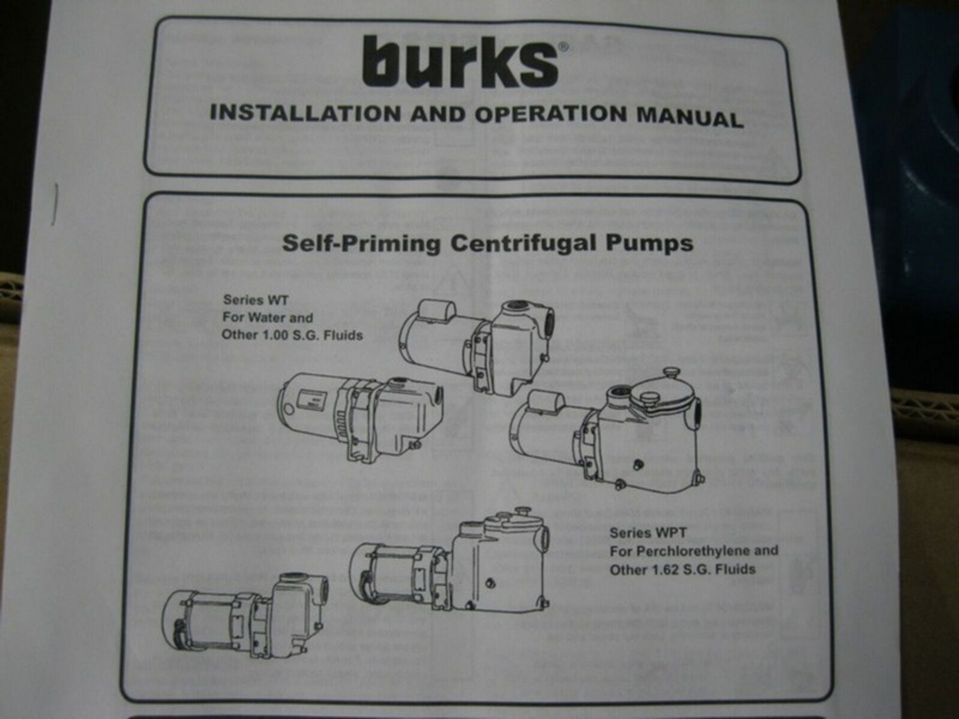 2" Crane Burks 5WT5X -09PI00 Self-Priming Centrifugal Pump 1/2 HP NEW (NOTE: Packing and - Image 8 of 8