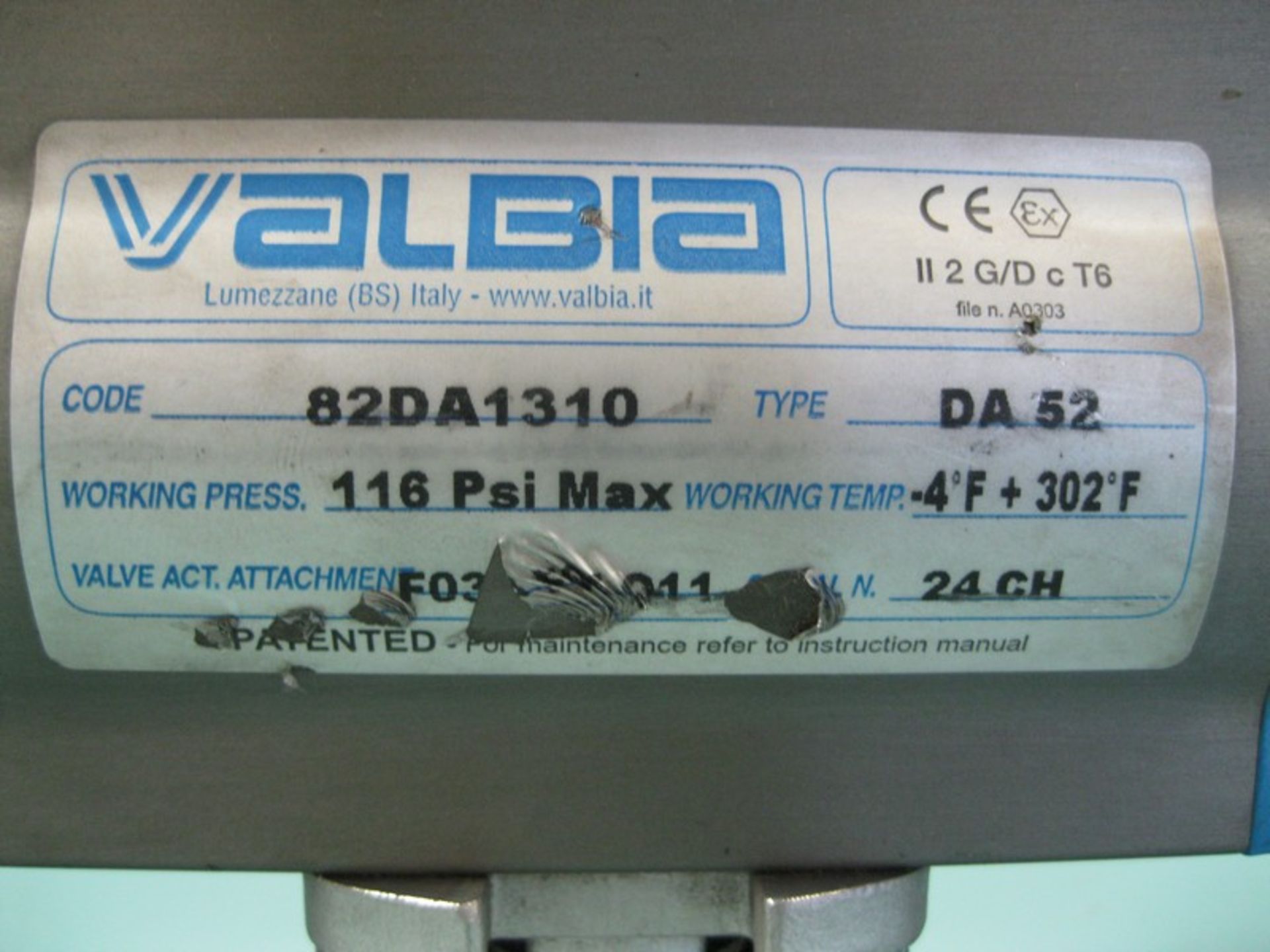 Lot (3) 1" NPT Bonomi SS Ball Valve Valbia DA 52 Actuator (NOTE: Packing and Palletizing Can Be - Image 4 of 7