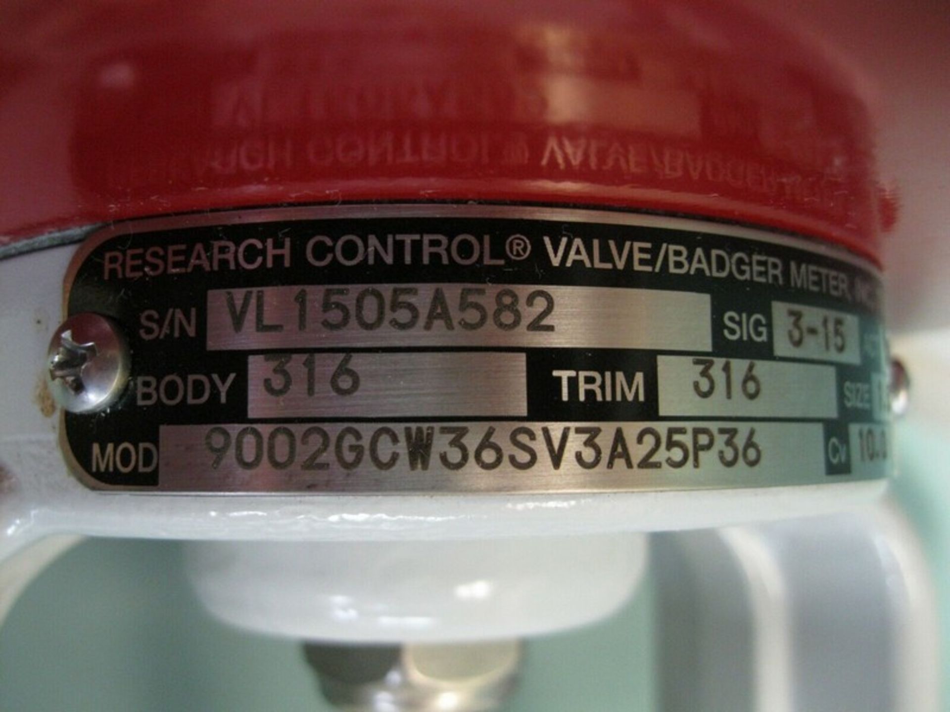 1-1/2" NPT Badger Meter 9000 Series SS Control Valve NEW (NOTE: Packing and Palletizing Can Be - Image 5 of 5