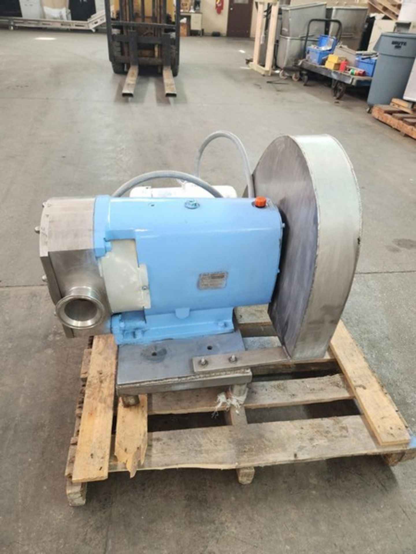 G & H (Alfa Laval) 7.5 hp 4" S/S Sanitary Positive Displacement Pump, Model 822, S/N 95-8-50174 with - Image 15 of 15