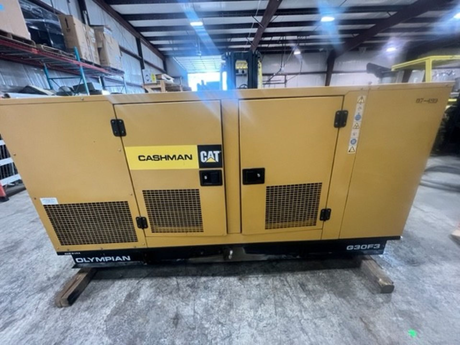 Olympia Natural Gas Operated Generator, Model G30F3, S/N OLY00000KNCO1173, Mfg. 2007,Model of Engine - Bild 3 aus 11