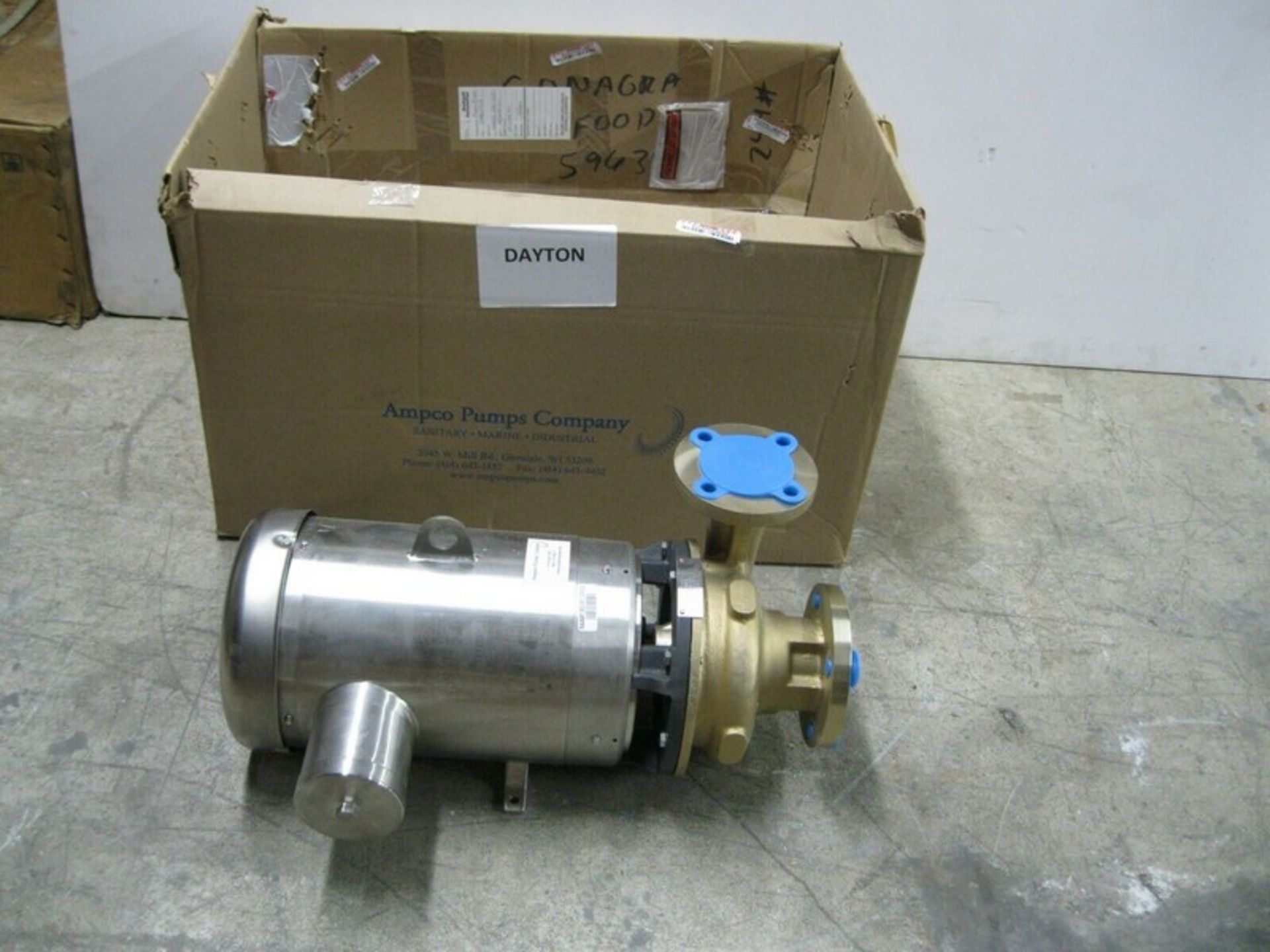 2-1/2" x 2" Ampco ZC2 Al. Bronze Centrifugal Pump 7.5 HP Motor NEW - Bild 3 aus 8