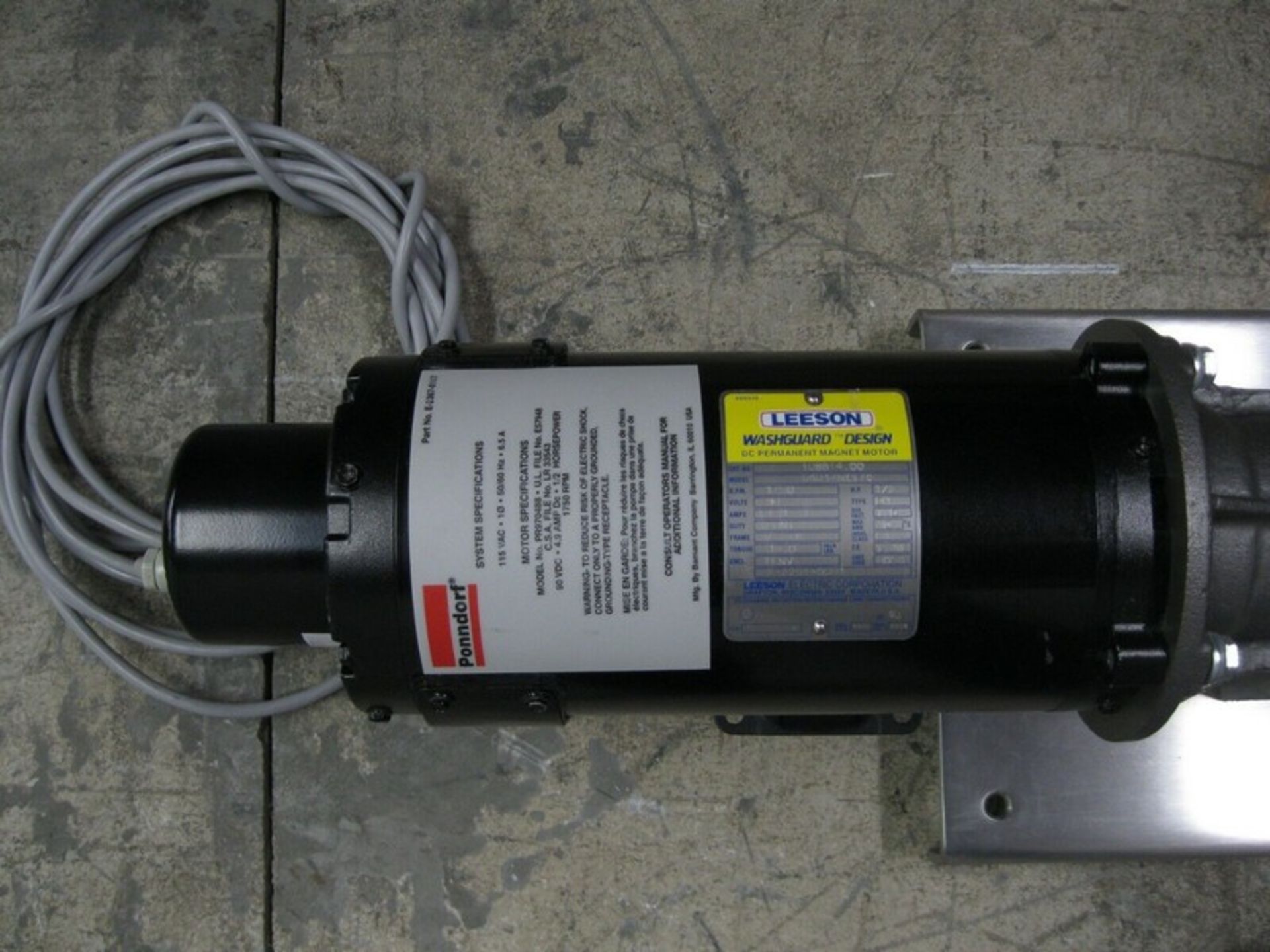 1" Ponndorf PX27 Hose Pump 1/2 HP Leeson Motor (NOTE: Packing and Palletizing Can Be Provided By - Image 7 of 8