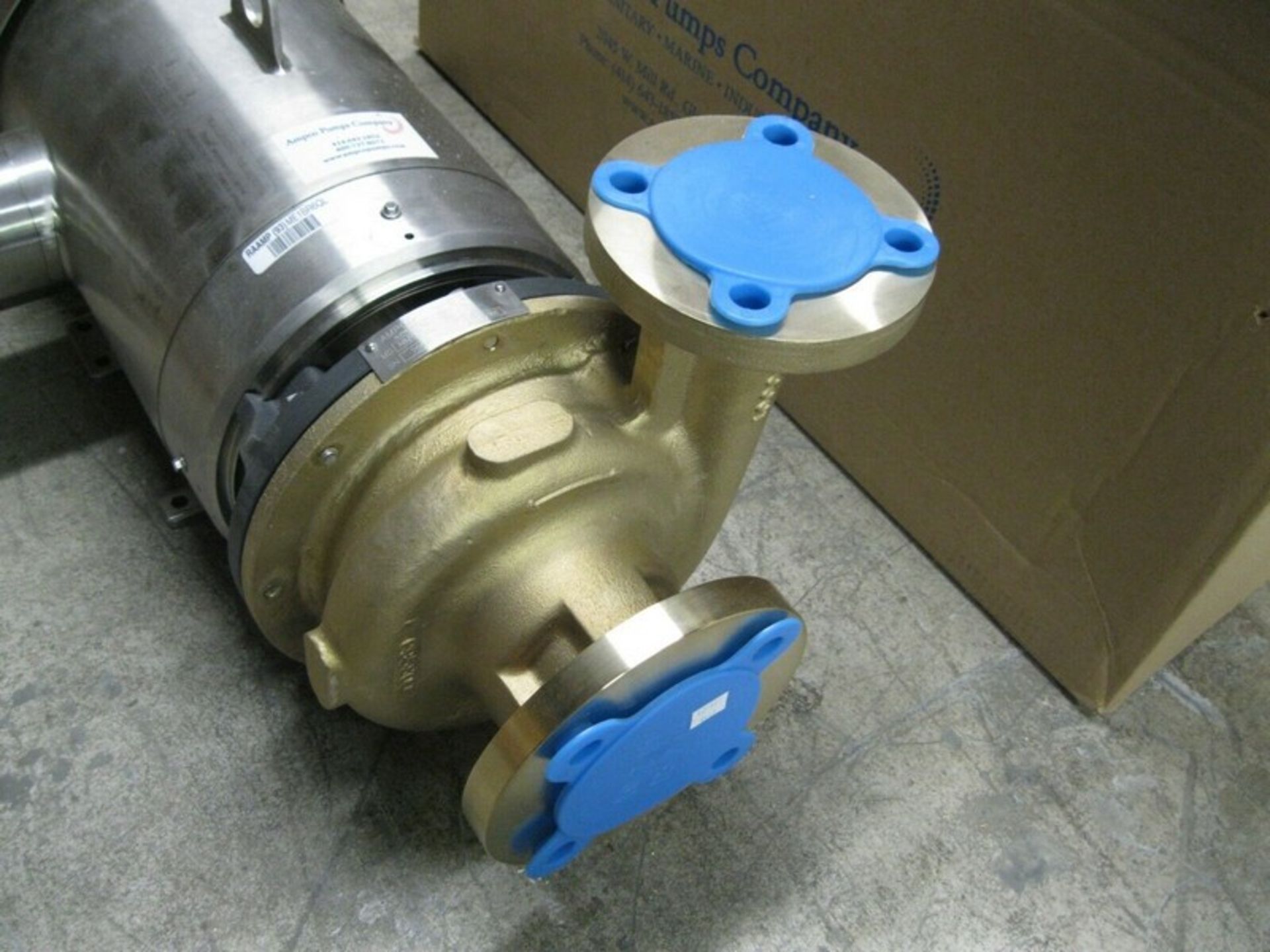 2-1/2" x 2" Ampco ZC2 Al. Bronze Centrifugal Pump 7.5 HP Motor NEW - Bild 2 aus 8