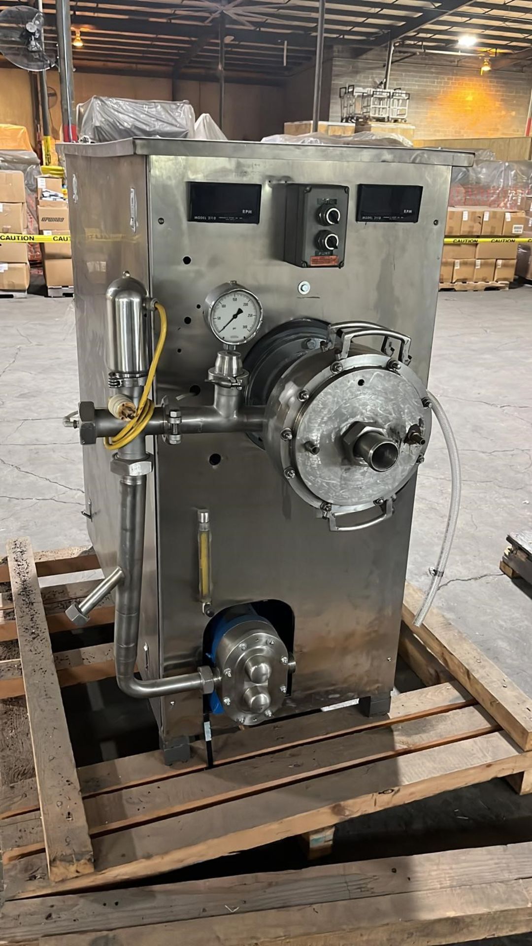 Goodway Continous Mixer, S/N QC002-2011, Includes 150 Liter Batter Holding Tank, S/S Holding Tank