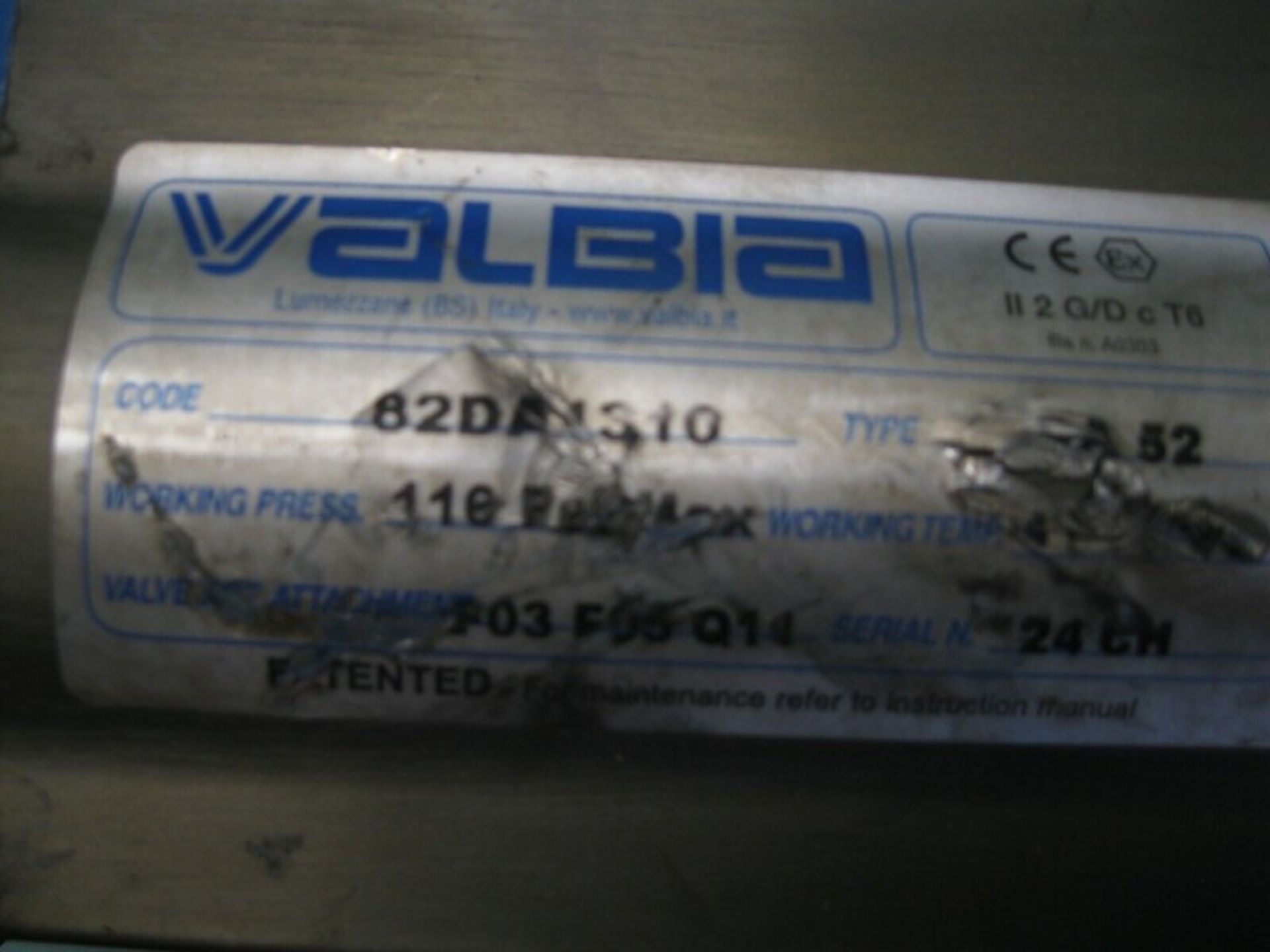 1" NPT Bonomi SS Ball Valve Valbia DA 52 Actuator (NOTE: Packing and Palletizing Can Be Provided By - Image 3 of 4