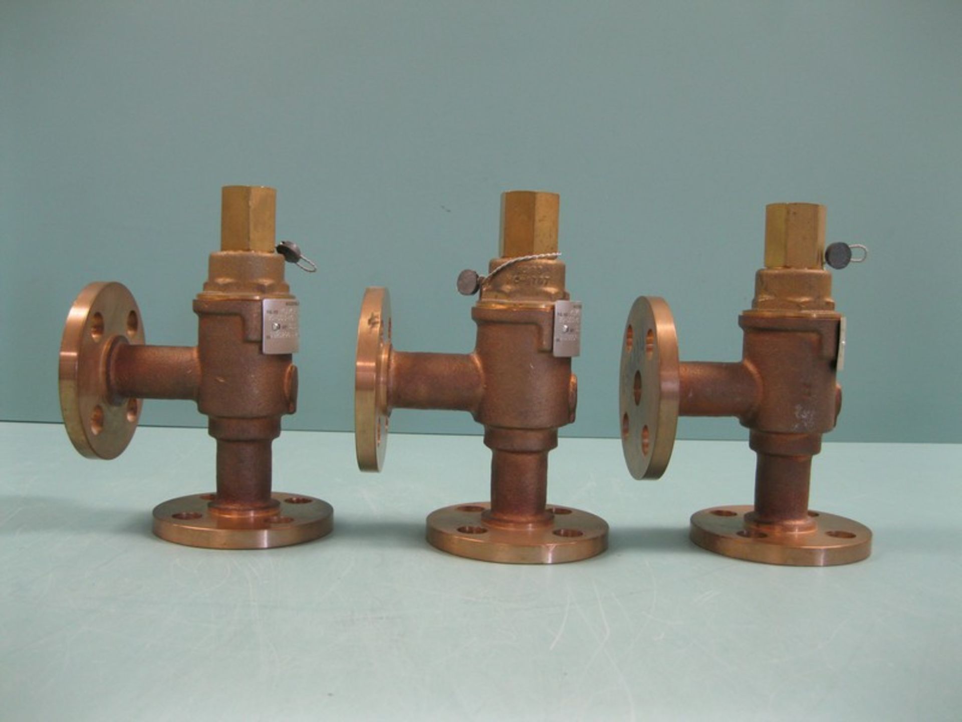 Lot (3) 3/4" Kunkle 20-D03-MG Flanged Relief Valve NEW (NOTE: Packing and Palletizing Can Be