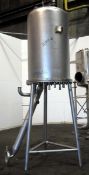 Used- Japrotek Pressure Tank, Aprox. 275 Gallon, 304 Stainless Steel, Vertical. Approximately 38"