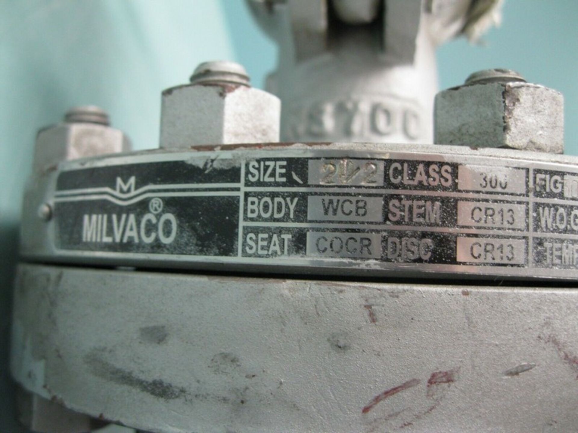 2-1/2" 300# Milwaukee Milvaco Butt Weld WCB 3052CB2 Gate Valve NEW (NOTE: Packing and Palletizing - Image 4 of 4