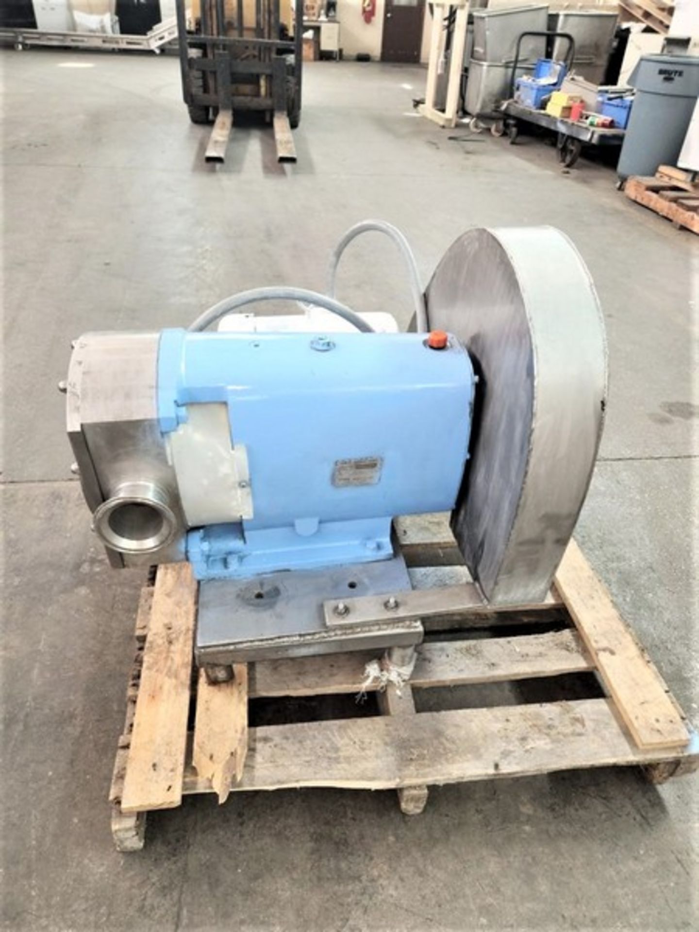 G & H (Alfa Laval) 7.5 hp 4" S/S Sanitary Positive Displacement Pump, Model 822, S/N 95-8-50174 with - Image 4 of 15