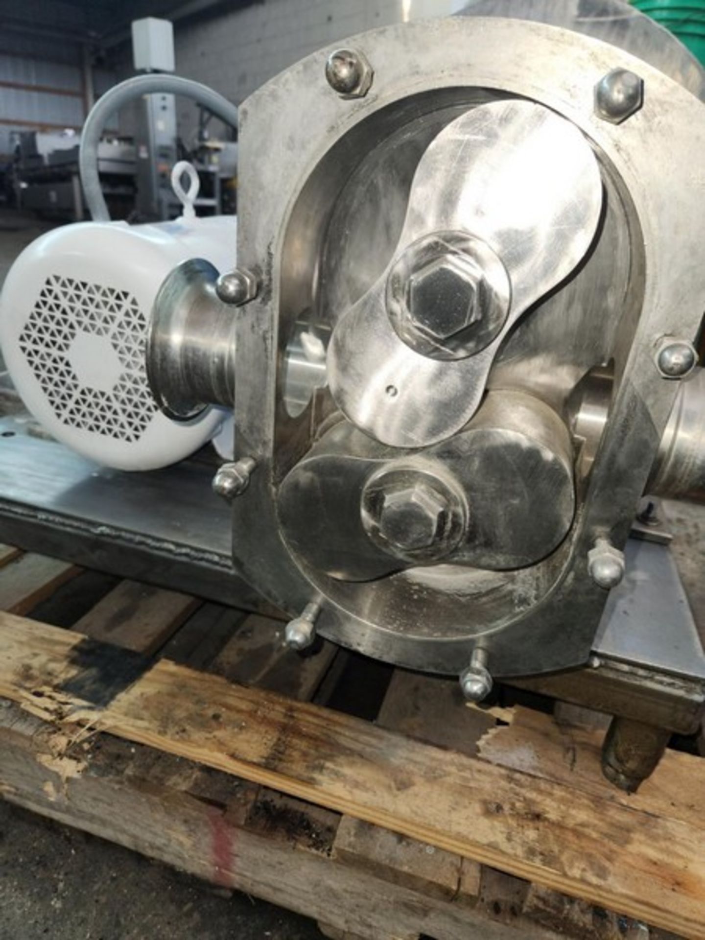 G & H (Alfa Laval) 7.5 hp 4" S/S Sanitary Positive Displacement Pump, Model 822, S/N 95-8-50174 with - Image 8 of 15