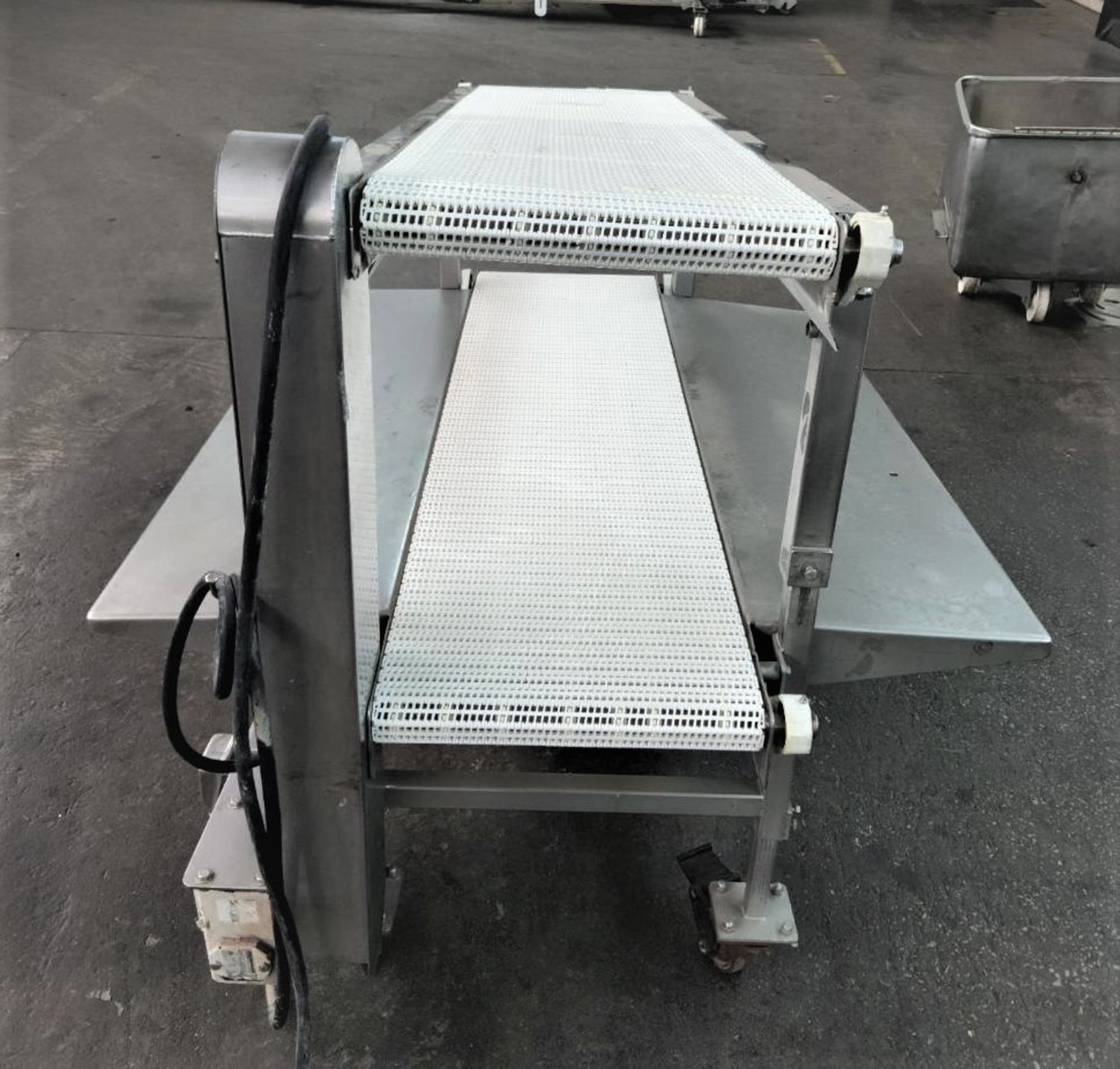 Dual 18" White Intralox Belt Conveyor Pack Off S/S Conveyor, Both Belts are 18" W x 72' Long, Tables - Image 3 of 5