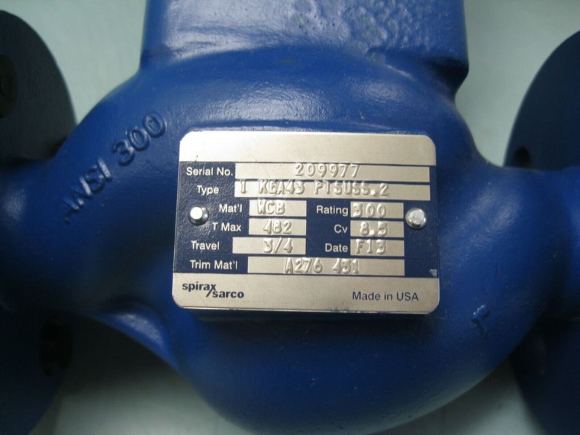 1" 300# Spirax Sarco KEA43 Spira-Trol WCB Control Valve PN9320E (NOTE: Packing and Palletizing Can - Image 4 of 5
