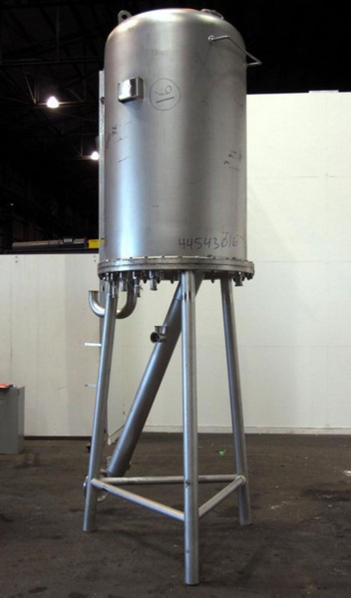 Used- Japrotek Pressure Tank, Aprox. 275 Gallon, 304 Stainless Steel, Vertical. Approximately 38" - Image 2 of 7