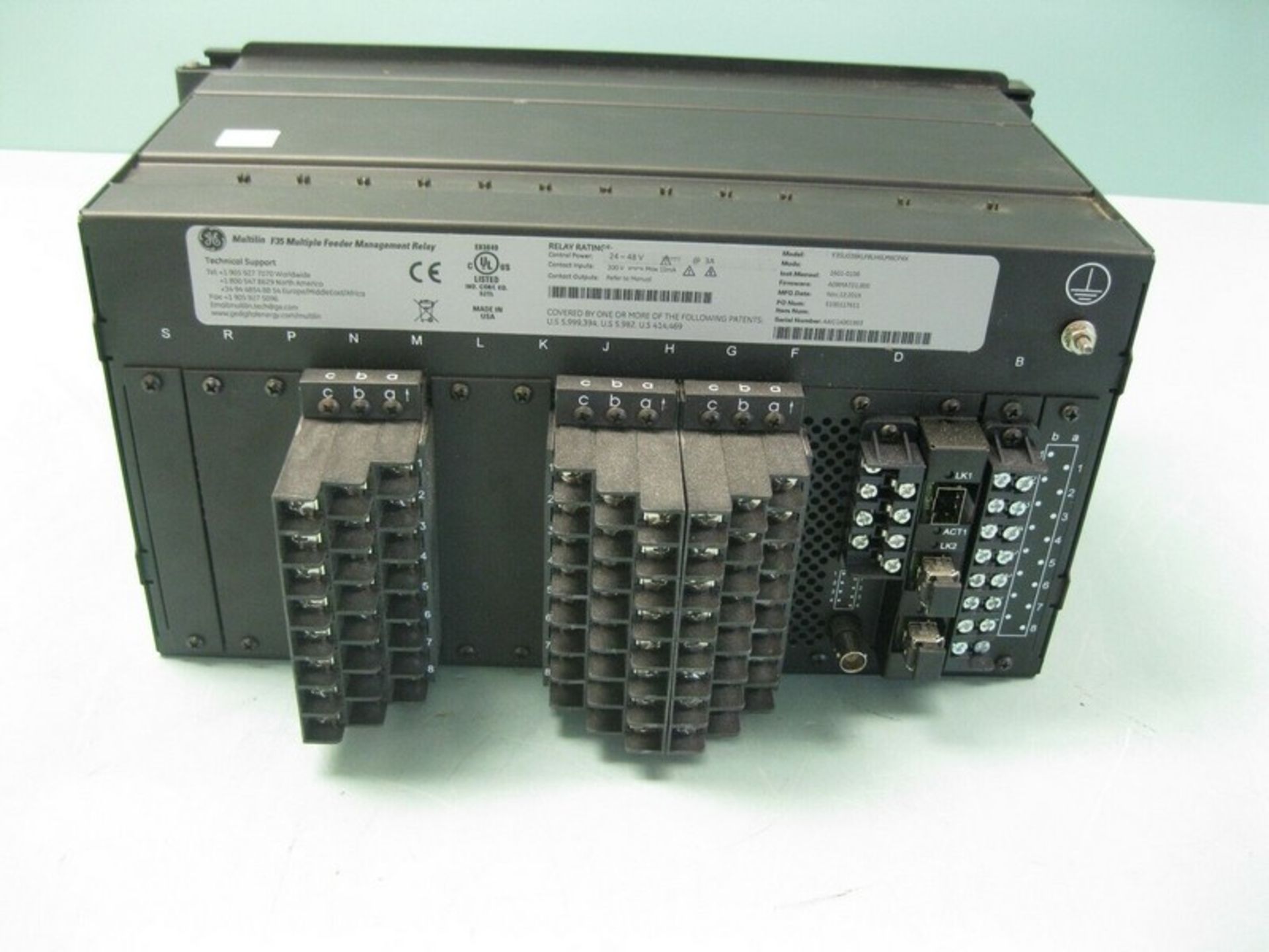 Lot (6) GE Multilin F35 U03BKLF8LH6LM6CPXX Feeder Management Relay (Handling Fee $50) (Located - Image 2 of 6