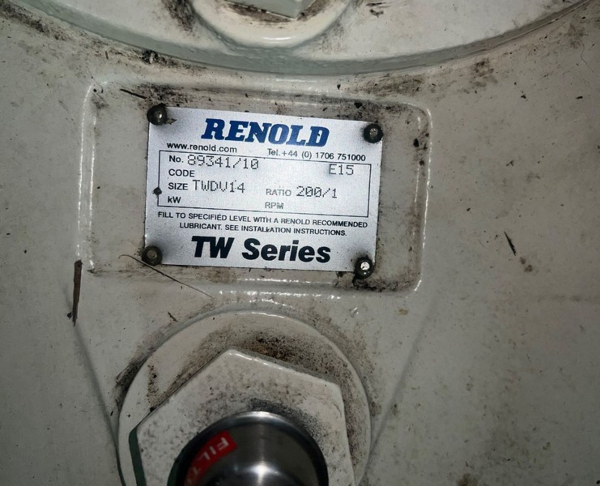 Never used Renold TW Series 200 to 1 Gear Ratio. 50" x 42" heavy unit. Free RIGGING INCLUDED WITH - Image 3 of 6
