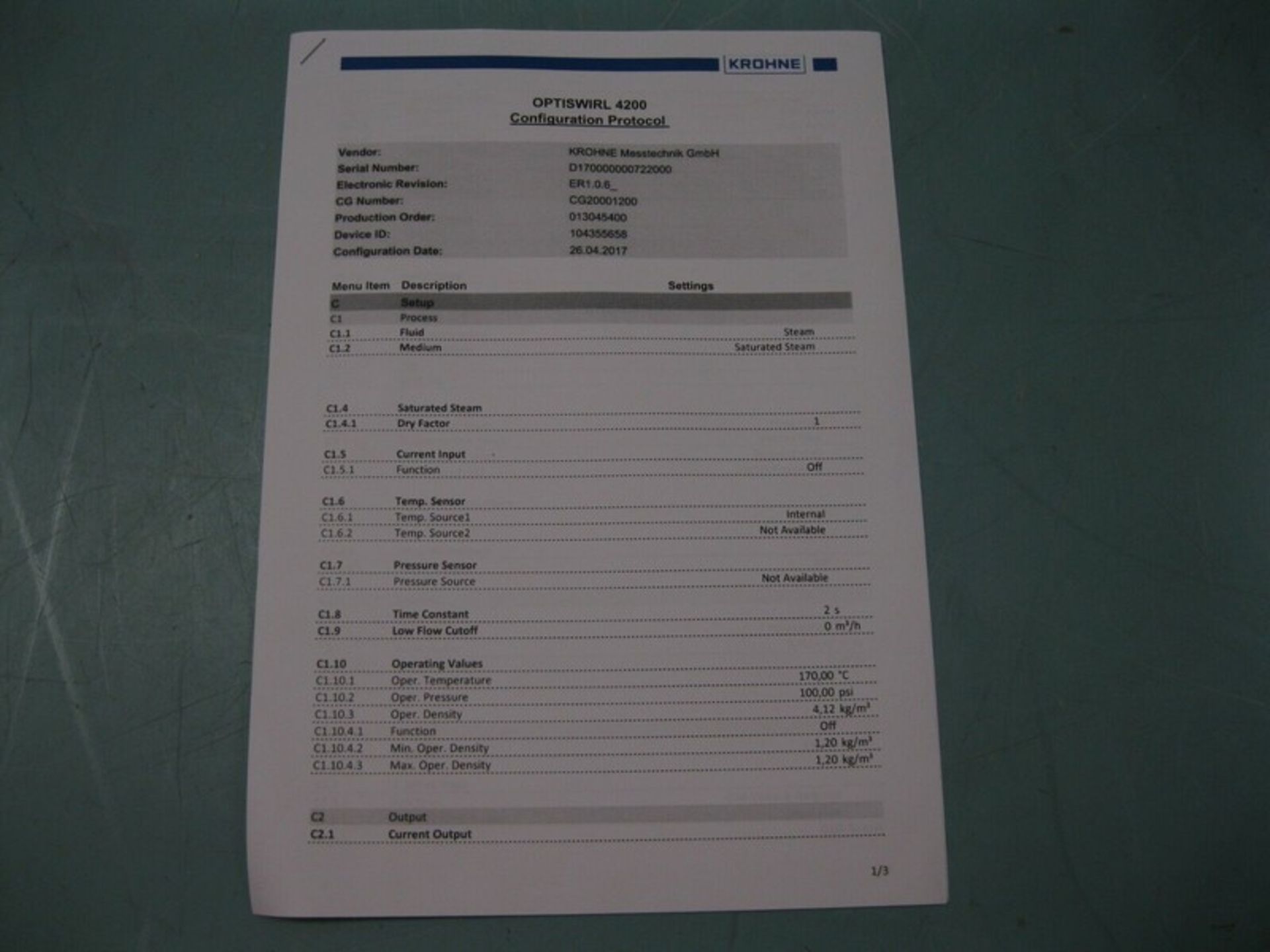 2" 150# Krohne Optiswirl 4200 C Vortex Flowmeter HART NEW (NOTE: Packing and Palletizing Can Be - Image 5 of 6