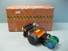 1" 150# Durco Flowserve T41 T-Line Plug Valve Series 39 Actuator NEW (NOTE: Packing and Palletizing