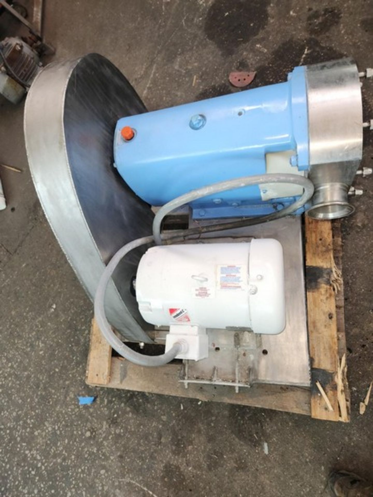 G & H (Alfa Laval) 7.5 hp 4" S/S Sanitary Positive Displacement Pump, Model 822, S/N 95-8-50174 with - Image 10 of 15