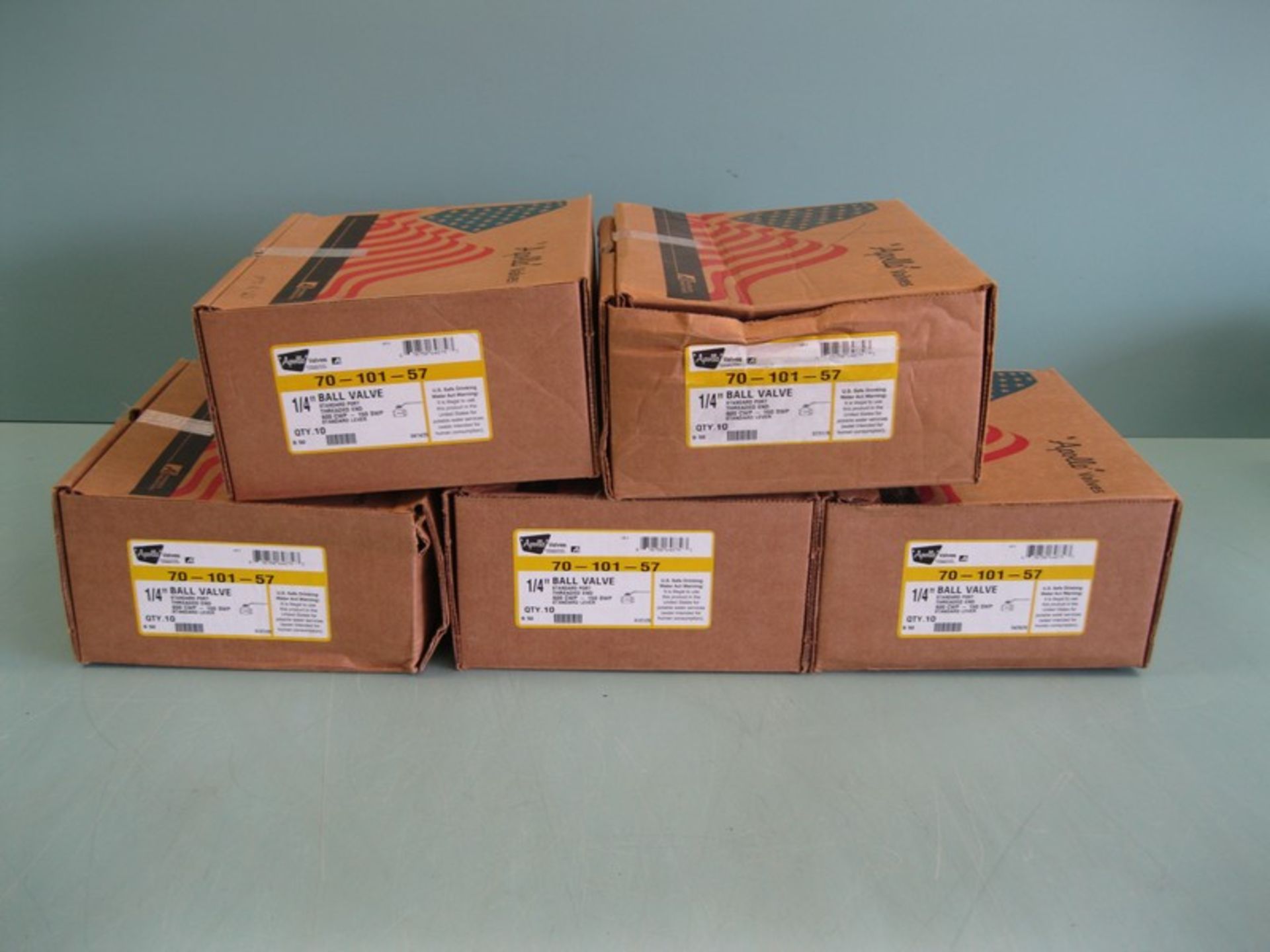 Lot (50) 1/4" NPT Apollo 600# CWP Ball Valve 70-101-57 NEW (NOTE: Packing and Palletizing Can Be - Image 7 of 7