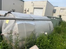 Stainless Steel Tank, 1500-gallon single wall insulated (LOCATED IN IOWA, Free RIGGING and Loading