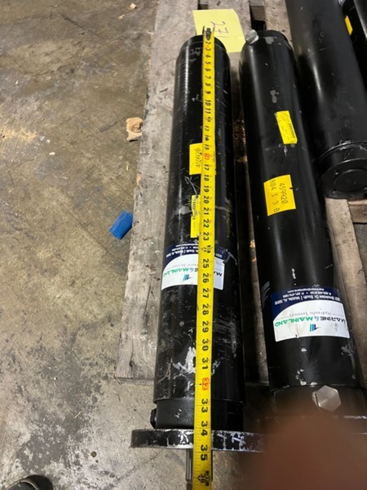 One Lot Seven Hydraulic Cylinders 5" x 32" (RIGGING INCLDED WITH SALE PRICE) --Loading Fee $45. - Image 4 of 6
