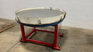 Heavy Duty Rotary Accumulation Table, Tubular Steel Frame, 1/2" Plate Steel with SST'L Face, 54"