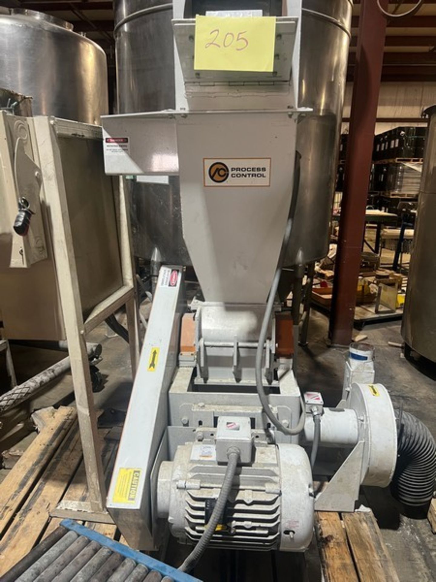 Plastic Grinder Granulator 20HP main drive, with 2HP blower (LOCATED IN IOWA, Free RIGGING and