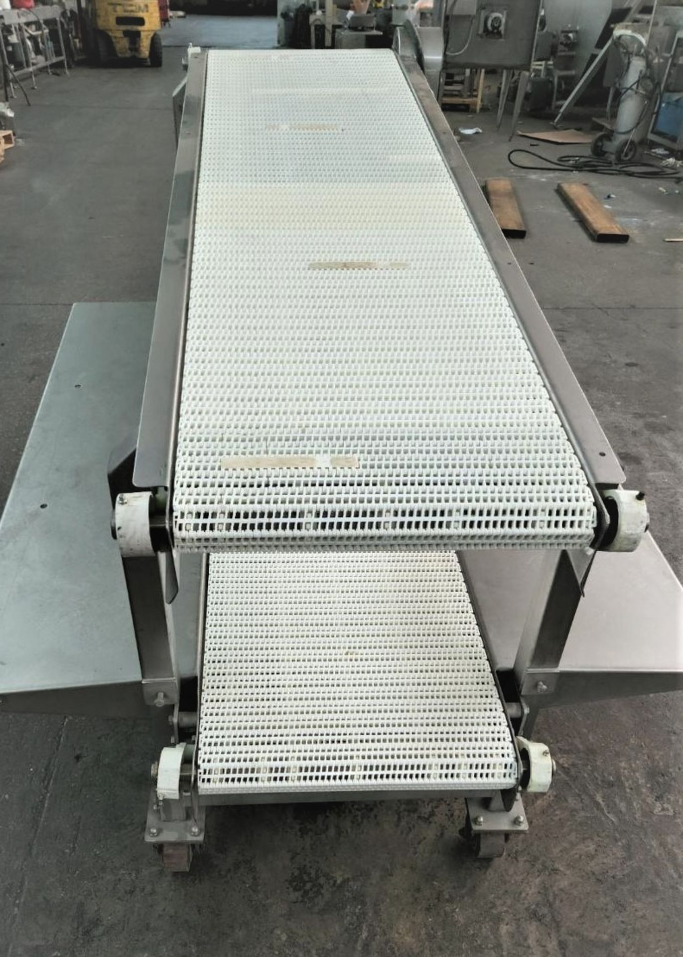 Dual 18" White Intralox Belt Conveyor Pack Off S/S Conveyor, Both Belts are 18" W x 72' Long, Tables - Image 5 of 5