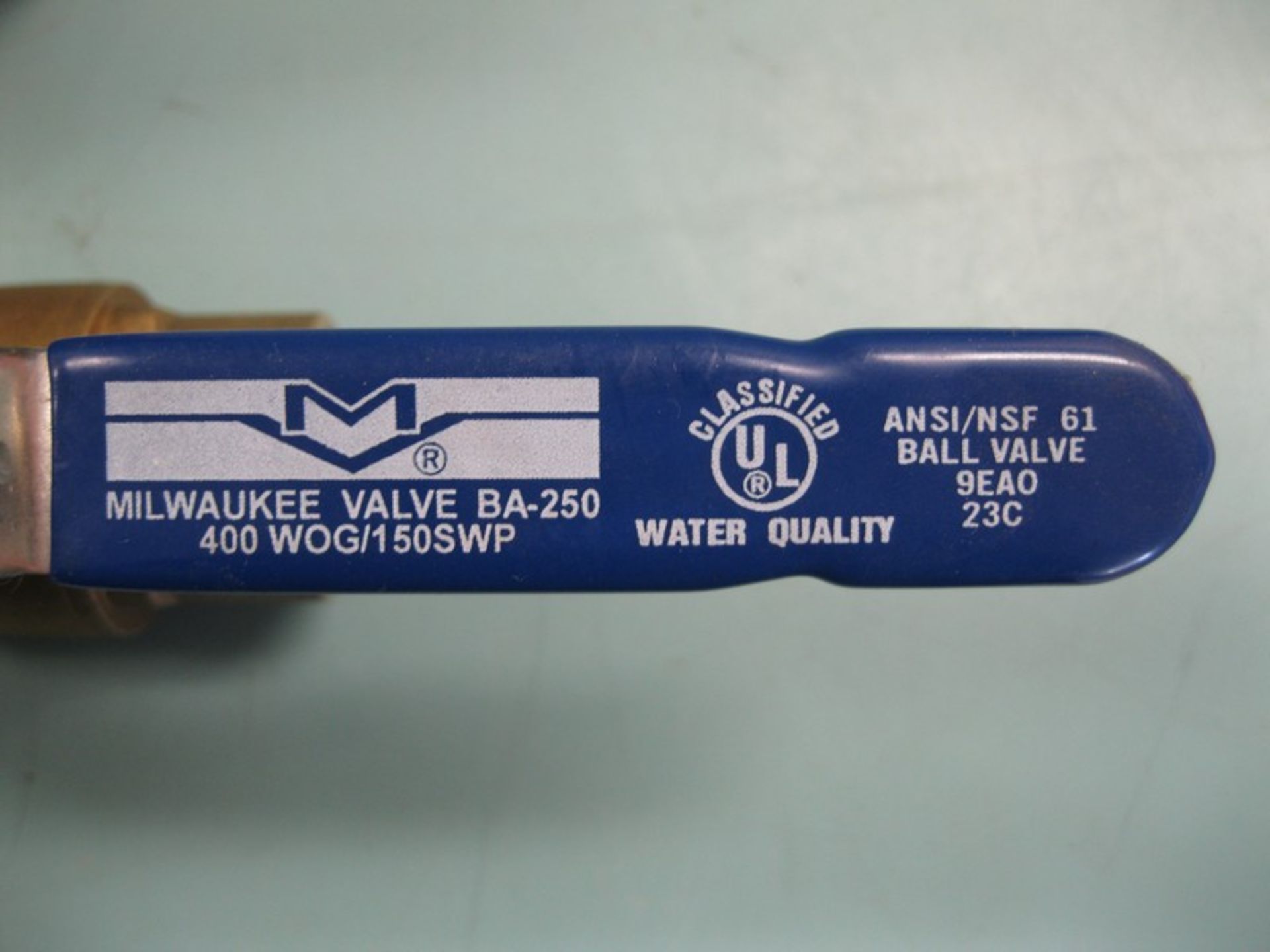 Lot (42) 1" Milwaukee Solder BA-250 400# WOG Brass Ball Valve NEW - Image 3 of 9