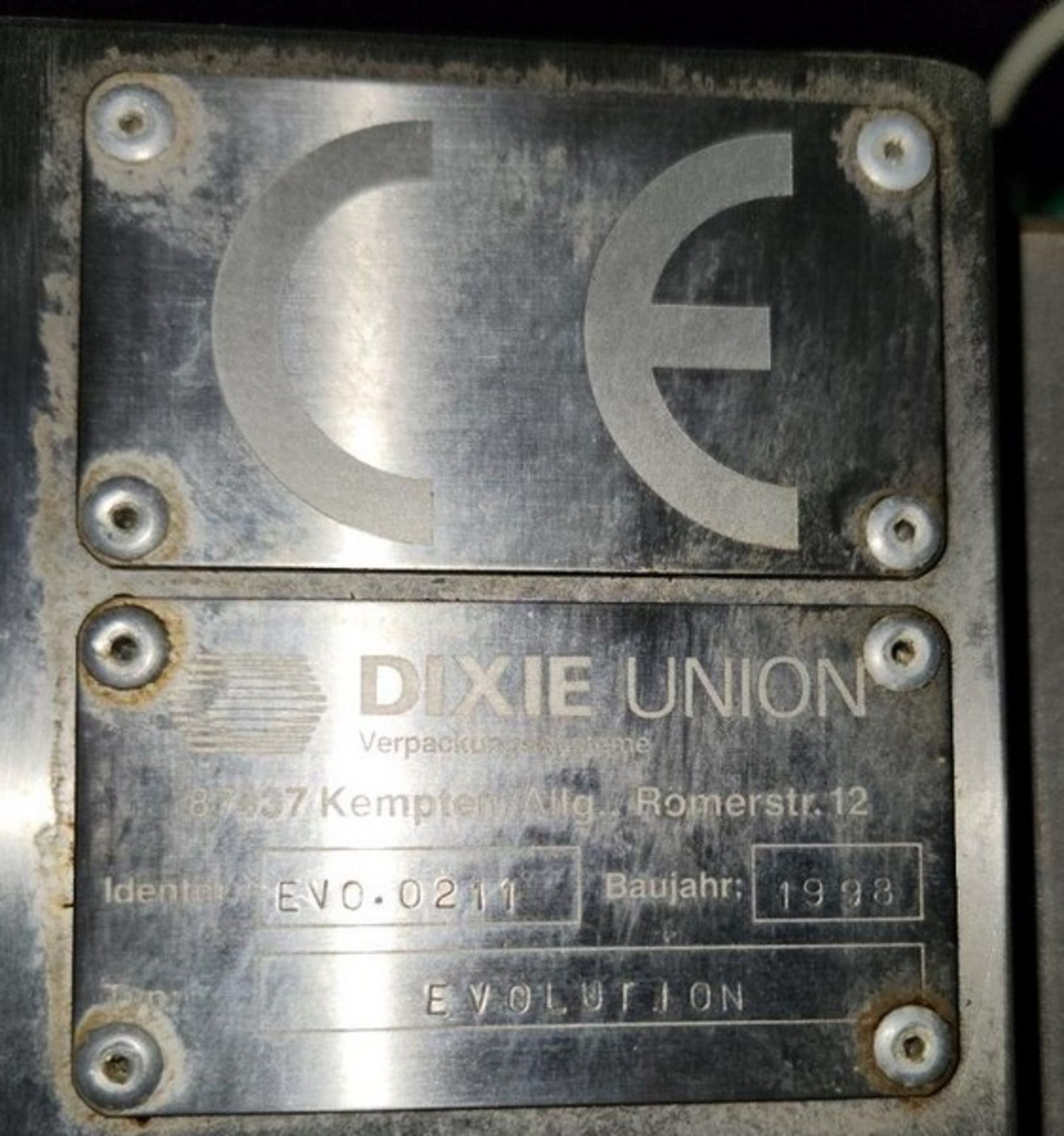 Dixie Evolution Thermoformer, Model Evolution, S/N EVO.0211, Mfg. 1998 -- System last used in the - Image 10 of 31